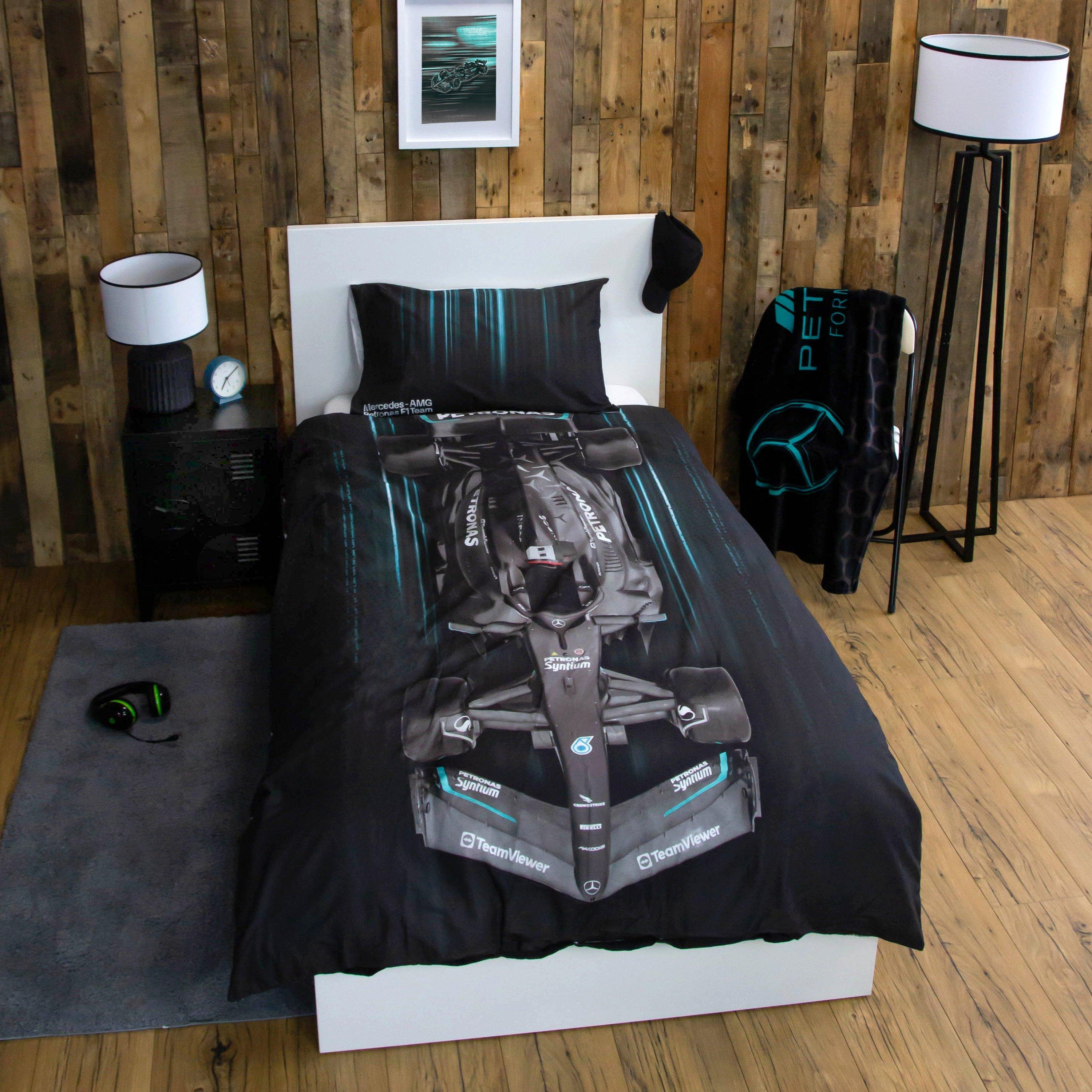 Multi - Mercedes - Mercedes F1 Skyline Single Panel Duvet - 3