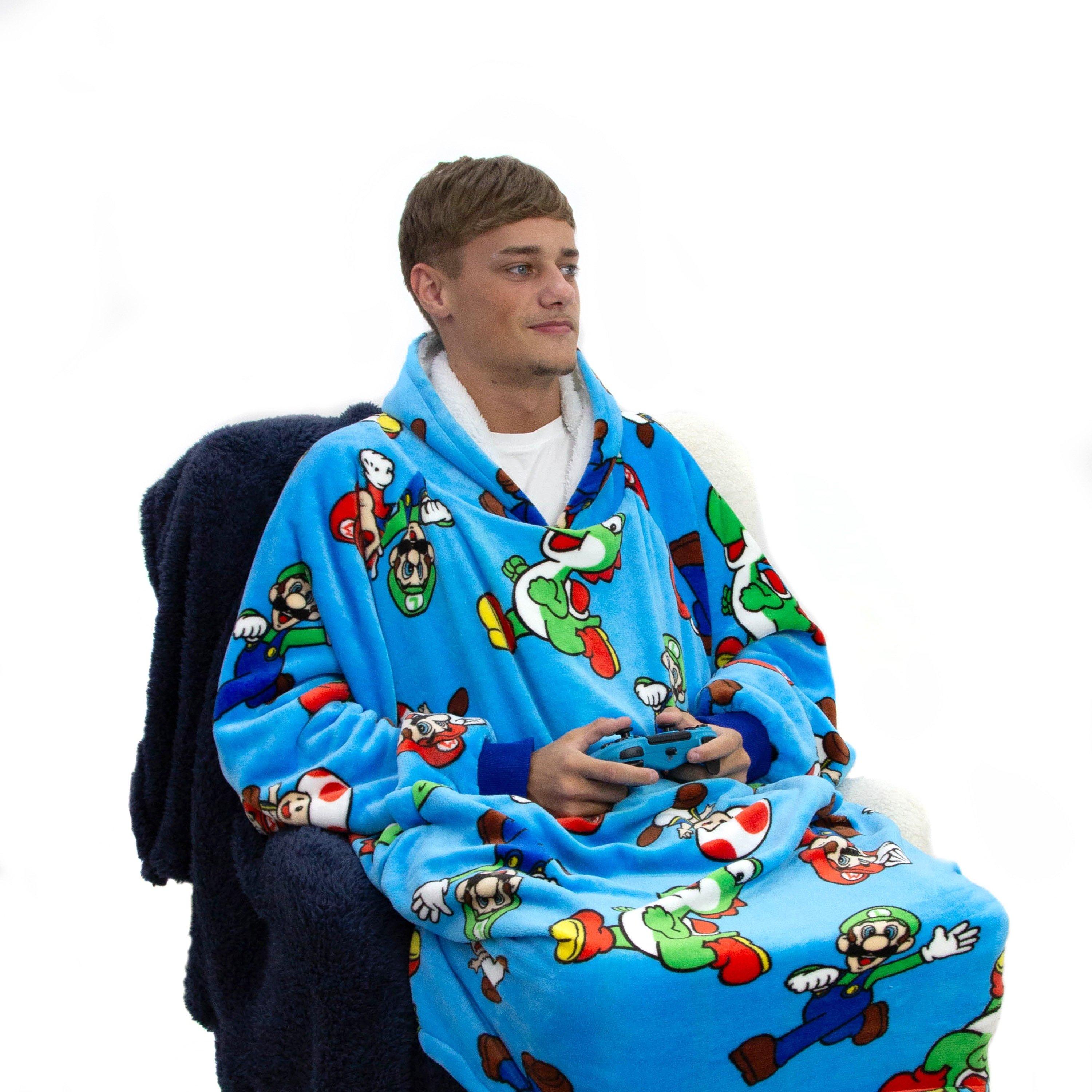 Multi - Nintendo - Mario Hooded Wearable Fleece - 1