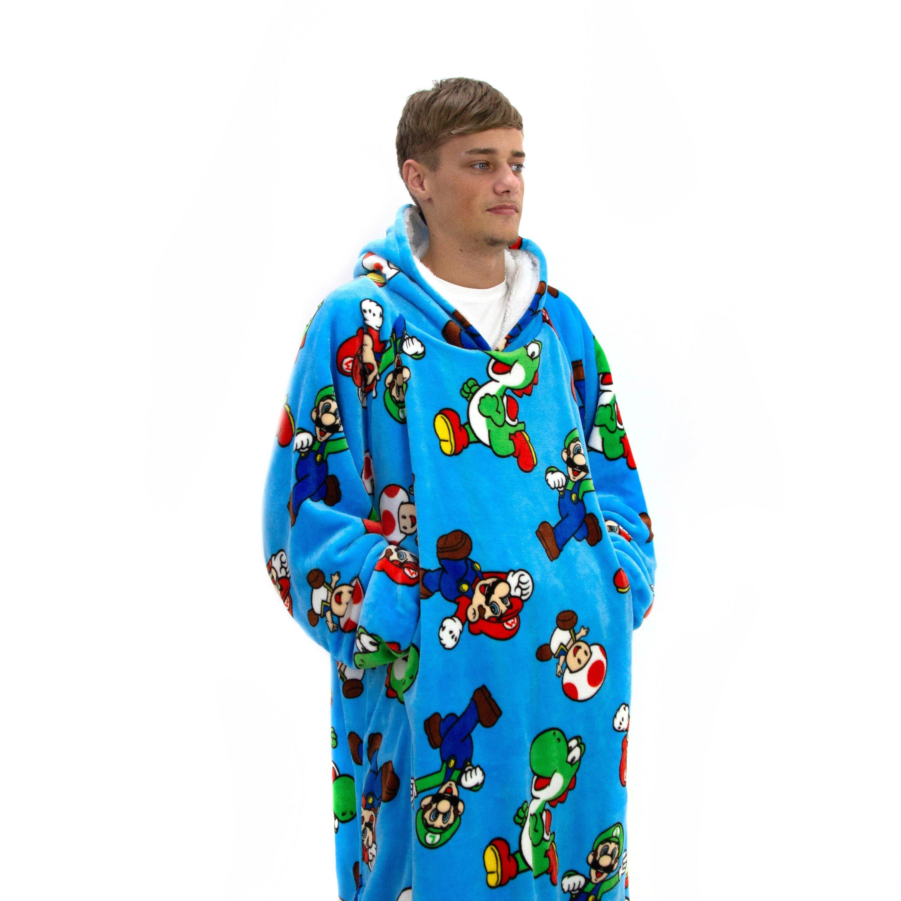 Multi - Nintendo - Mario Hooded Wearable Fleece - 2