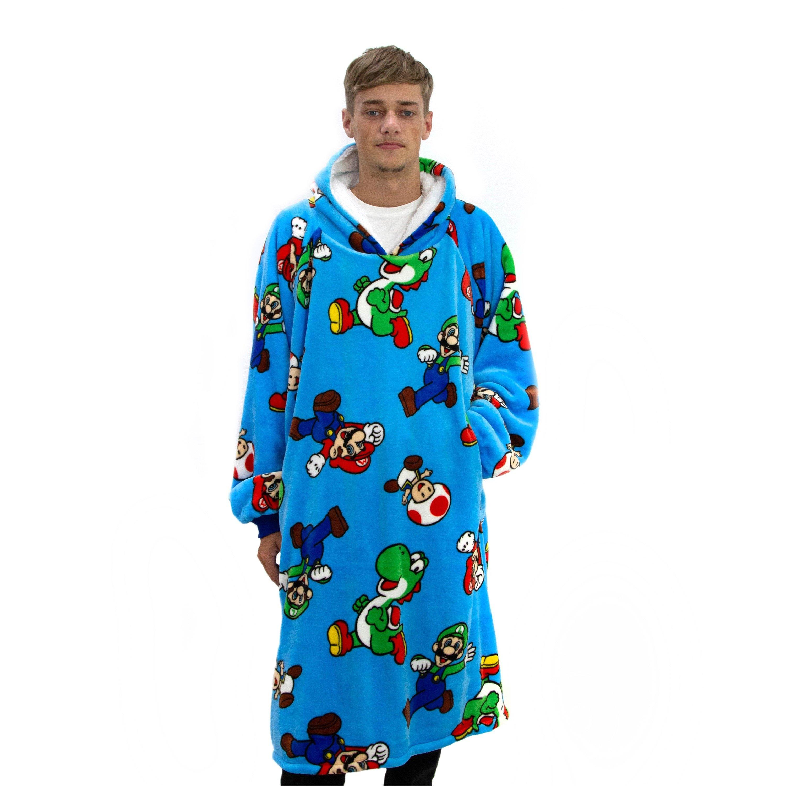 Multi - Nintendo - Mario Hooded Wearable Fleece - 3
