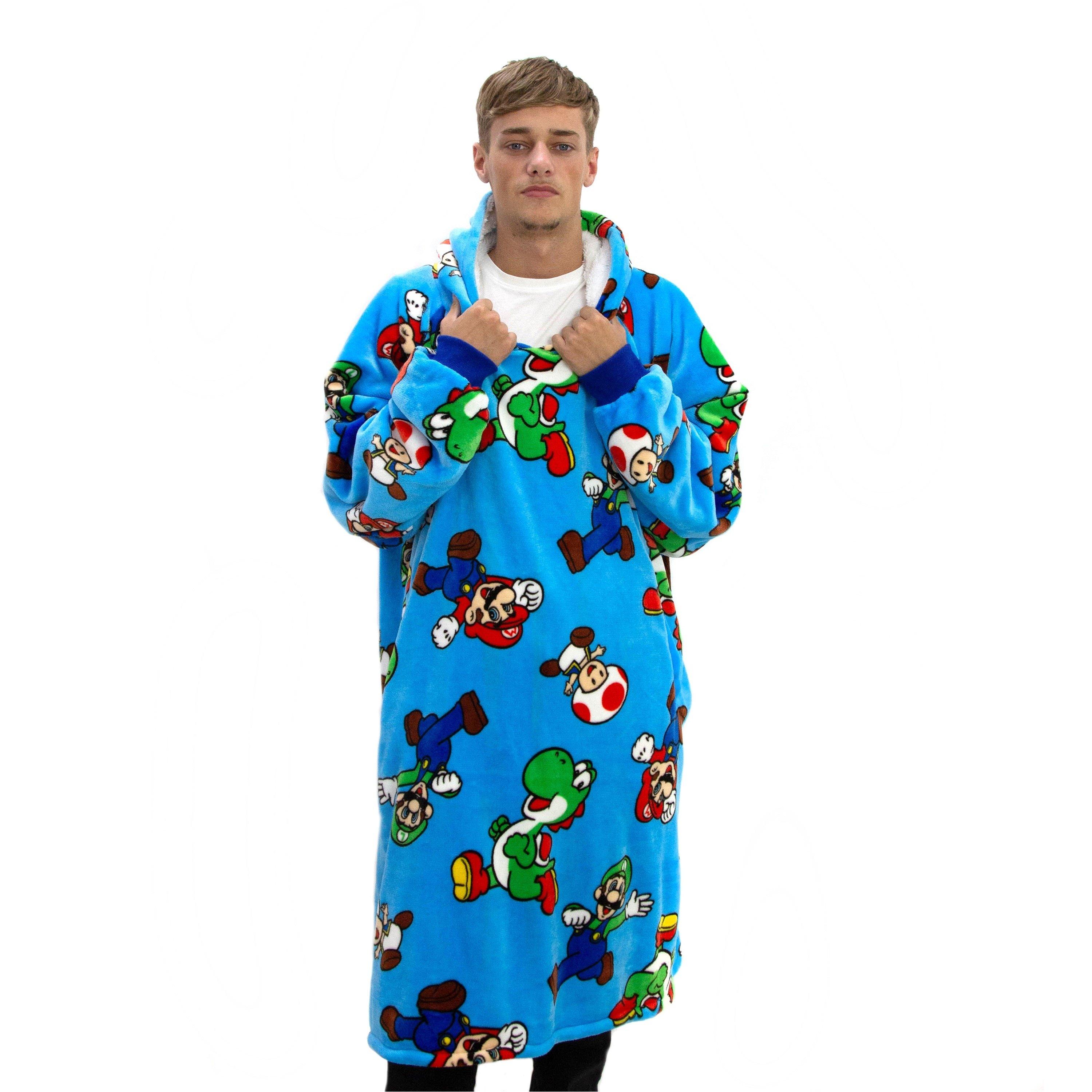 Multi - Nintendo - Mario Hooded Wearable Fleece - 4