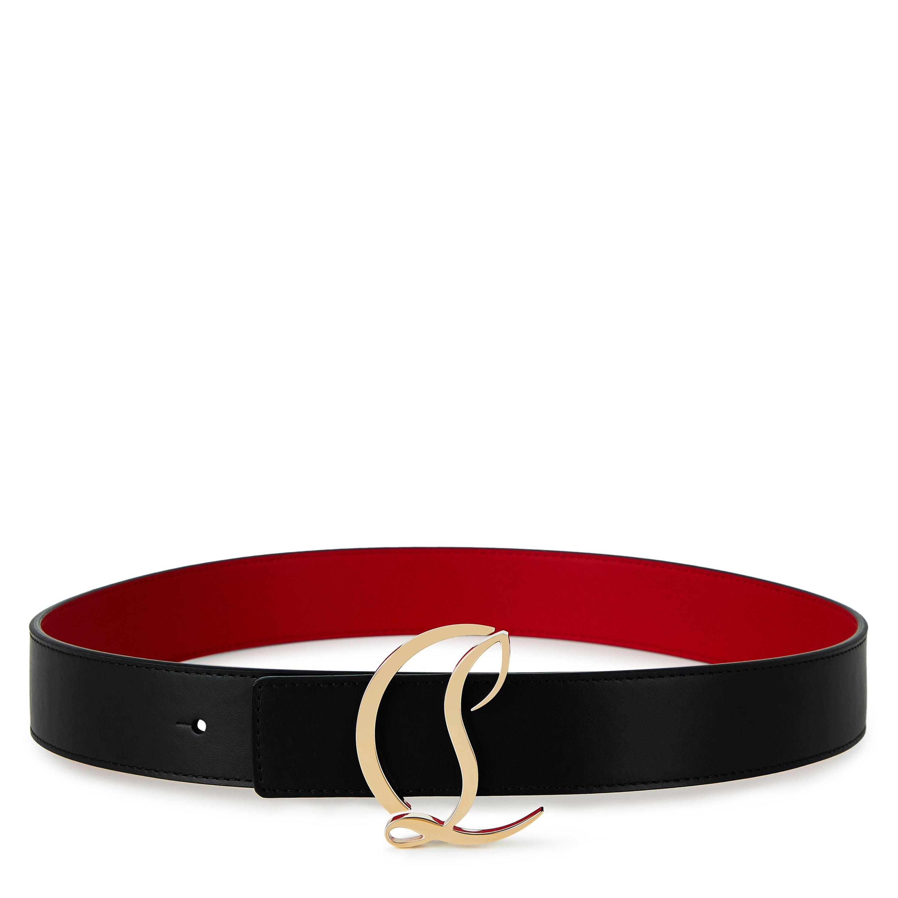 Black Gold - Christian Louboutin - CL Logo Belt - 1