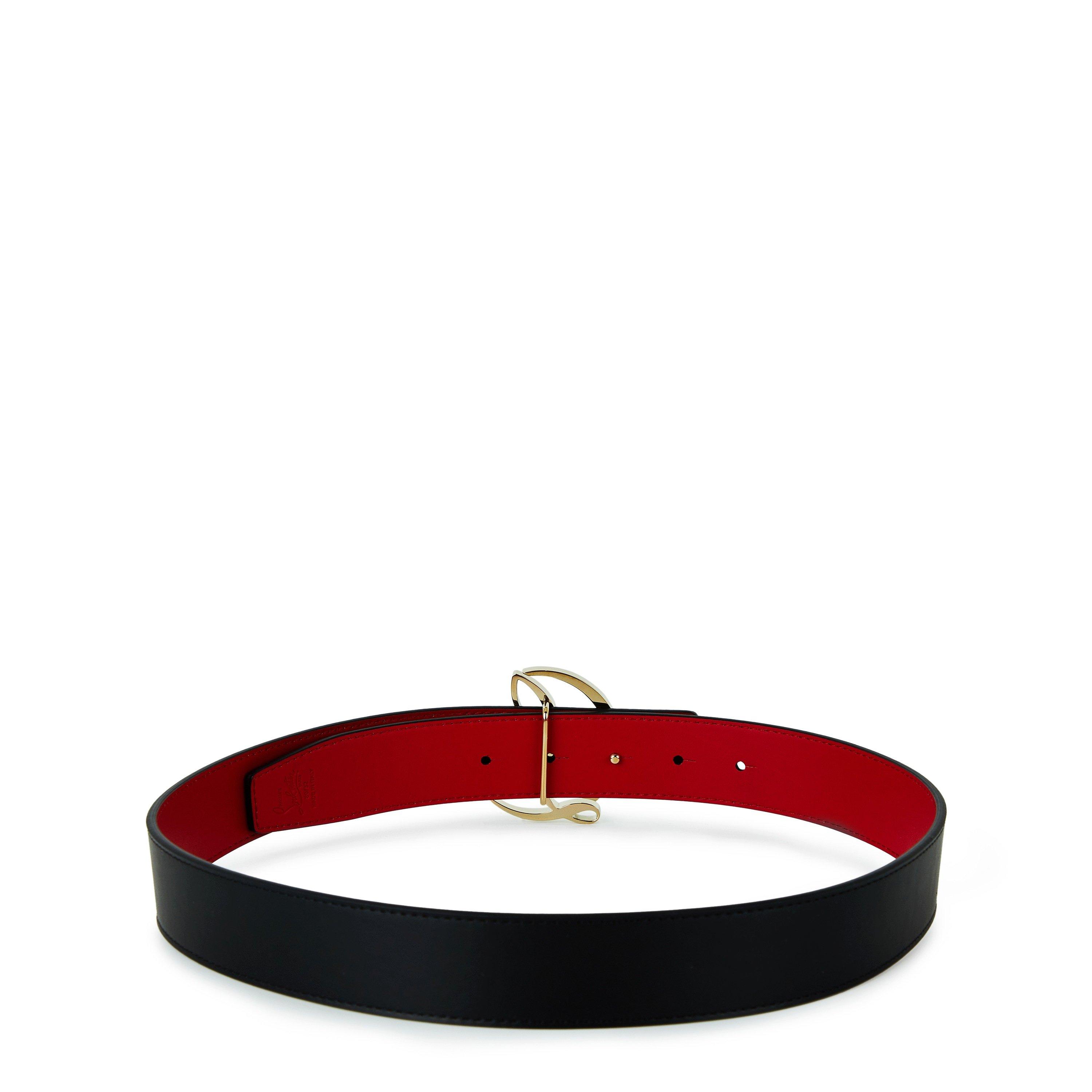 Black Gold - Christian Louboutin - CL Logo Belt - 2