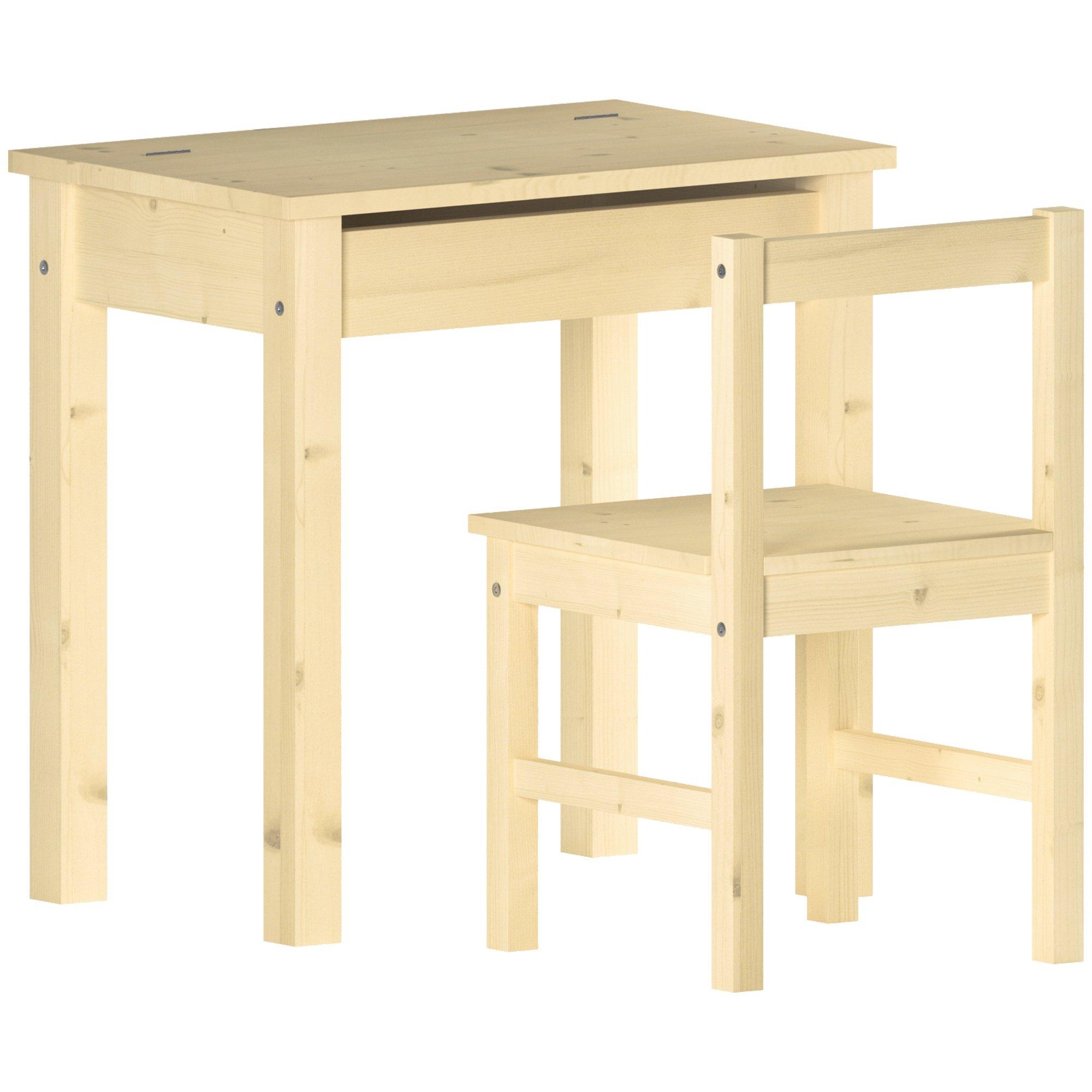 Pine - Lassic - Junior Vida Aries Desk & Chair - 8