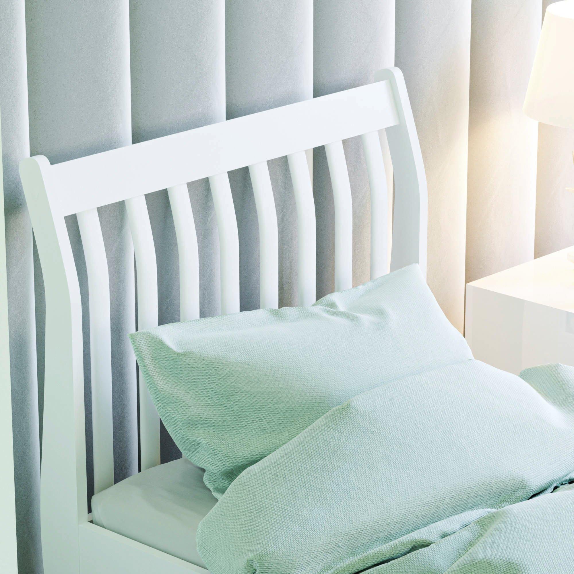 White - Lassic - Junior Vida Orion Single Sleigh Bed - 4