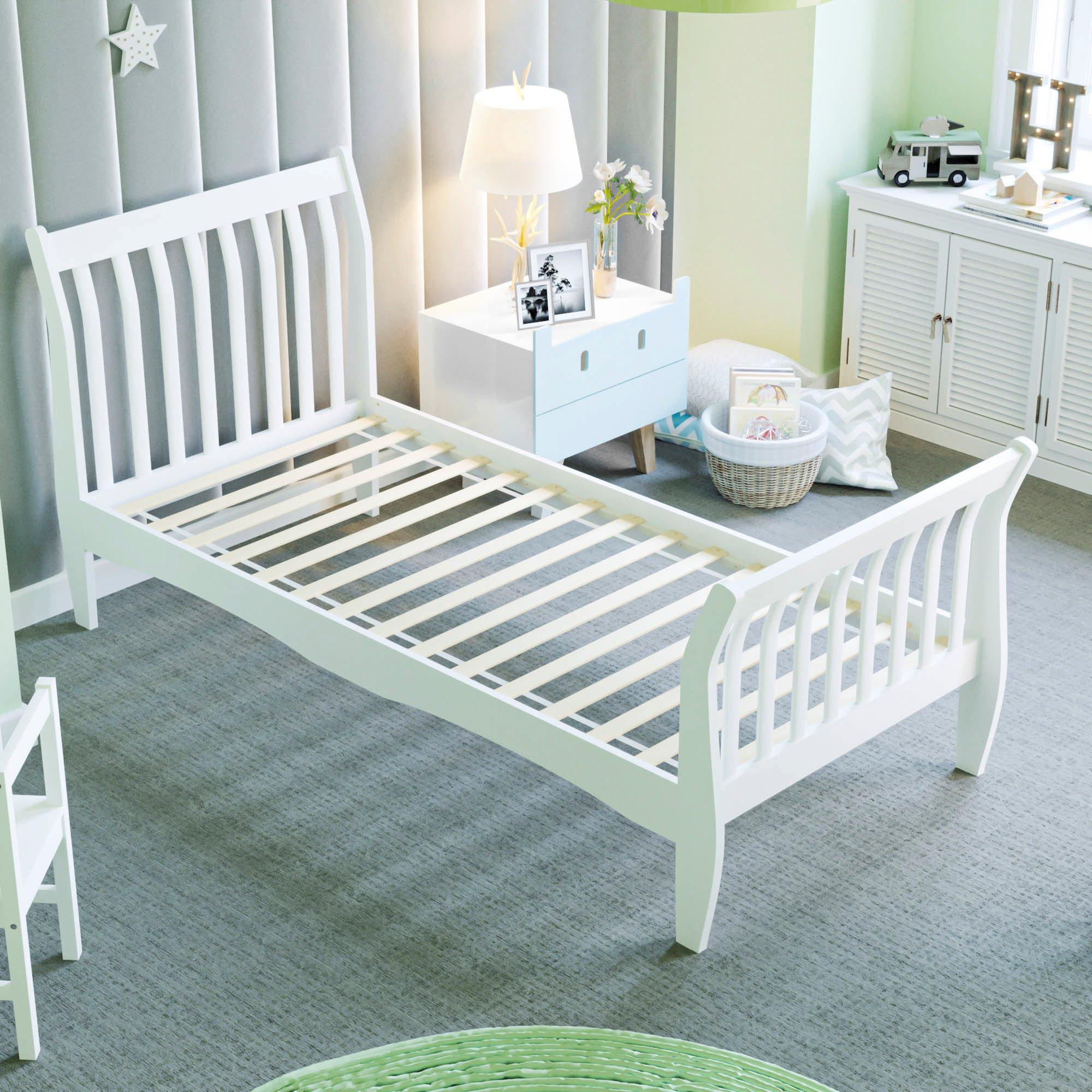 White - Lassic - Junior Vida Orion Single Sleigh Bed - 7