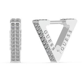 Guess 12mm Triangle Pave Hug Earrings