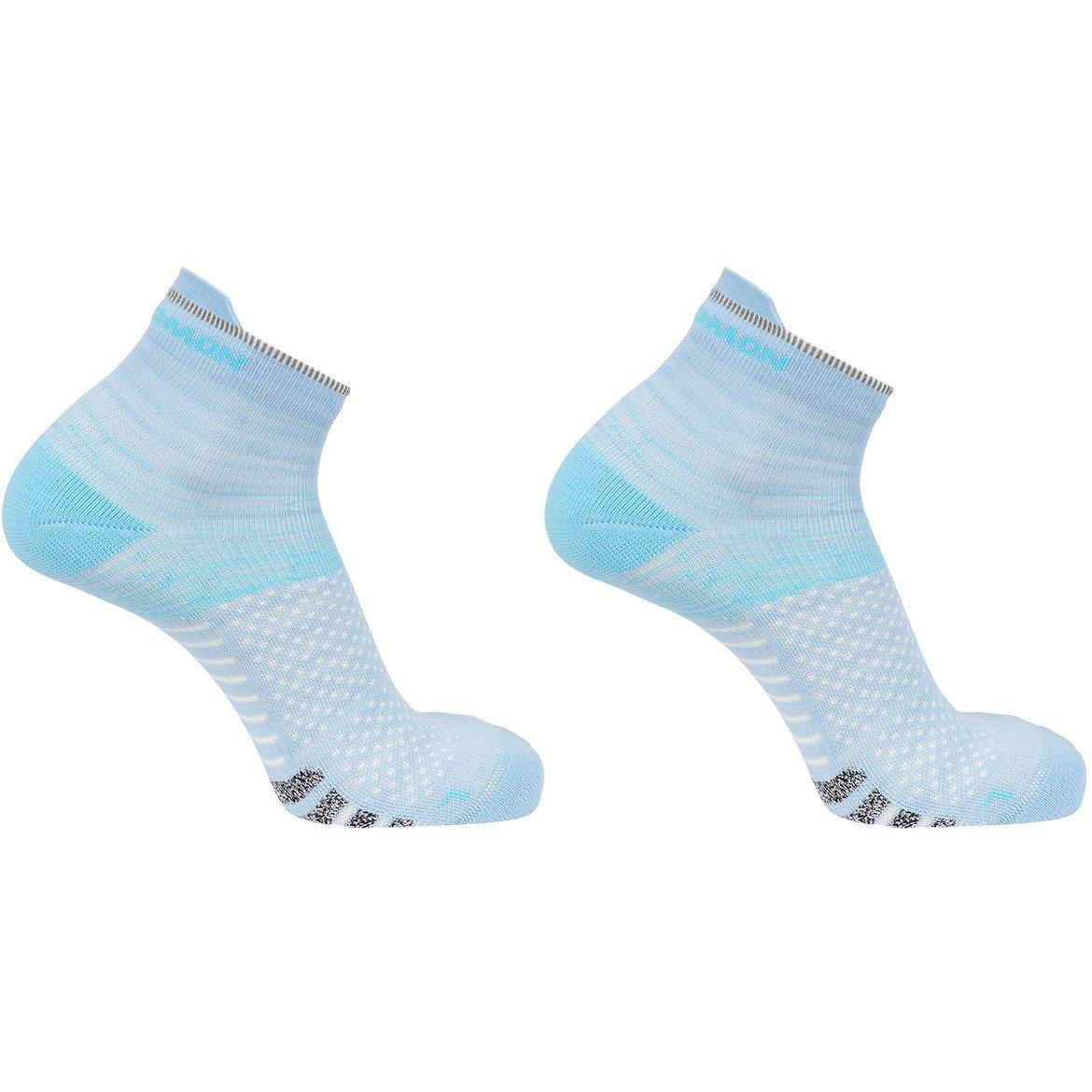 Blue - Salomon - Predict Quarter 2 Pack Running Socks Womens