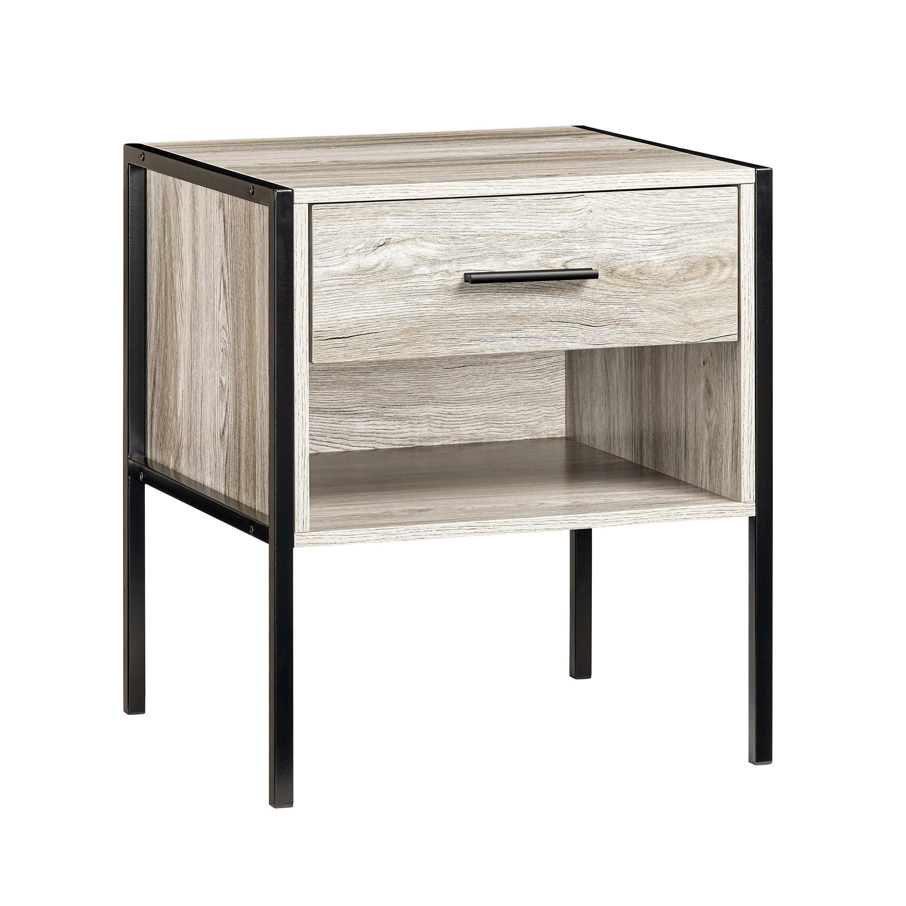 Grey - Lassic - Vida Designs Brooklyn 1 Drawer Bedside Cabinet - 8