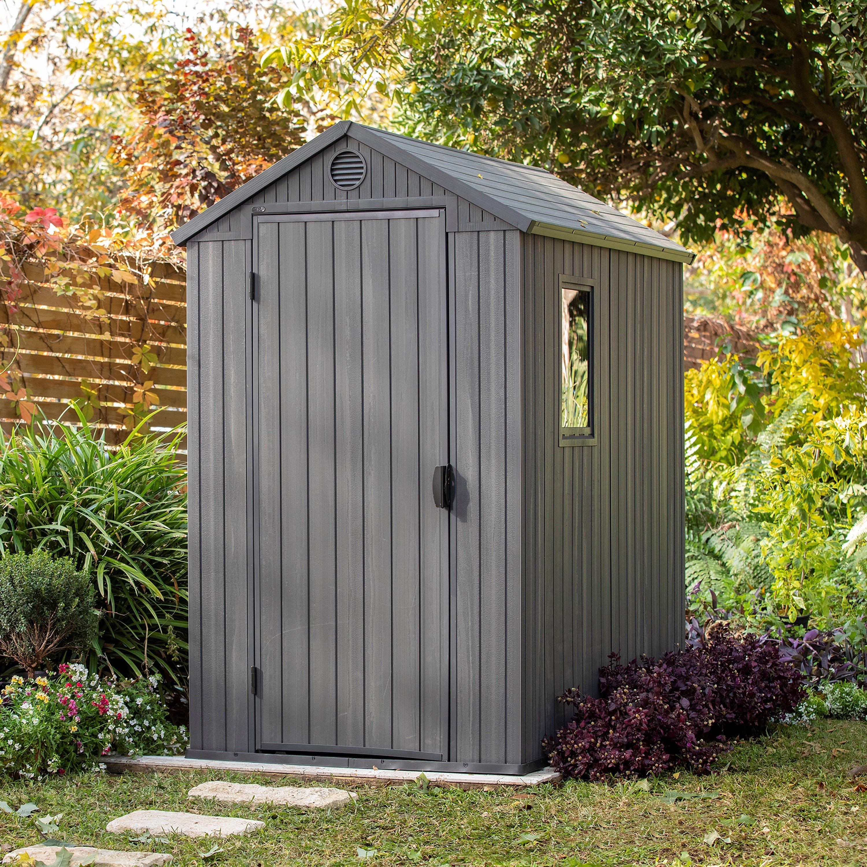 Grey - Keter - Darwin 4x6ft Shed - 2