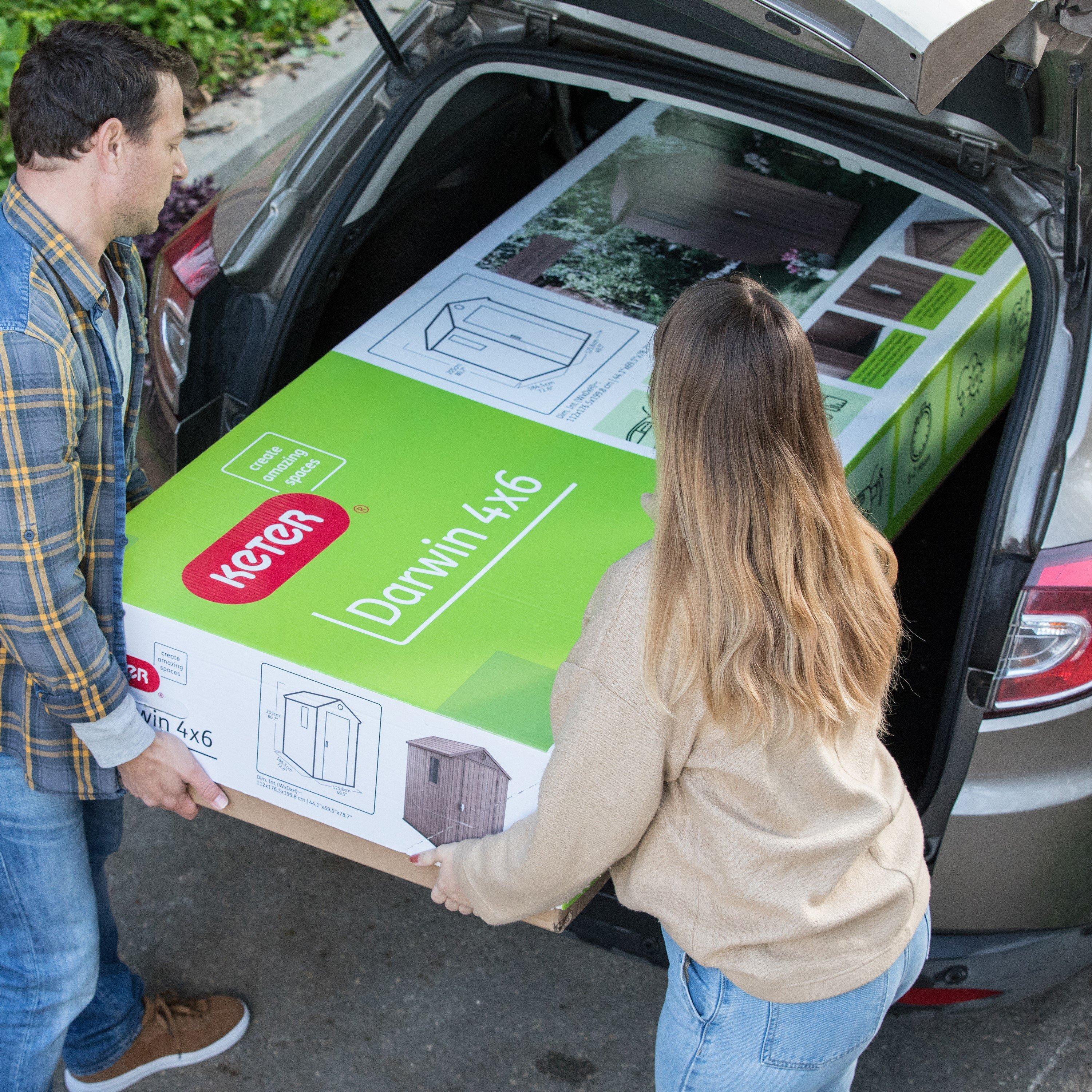 Grey - Keter - Darwin 4x6ft Shed - 7