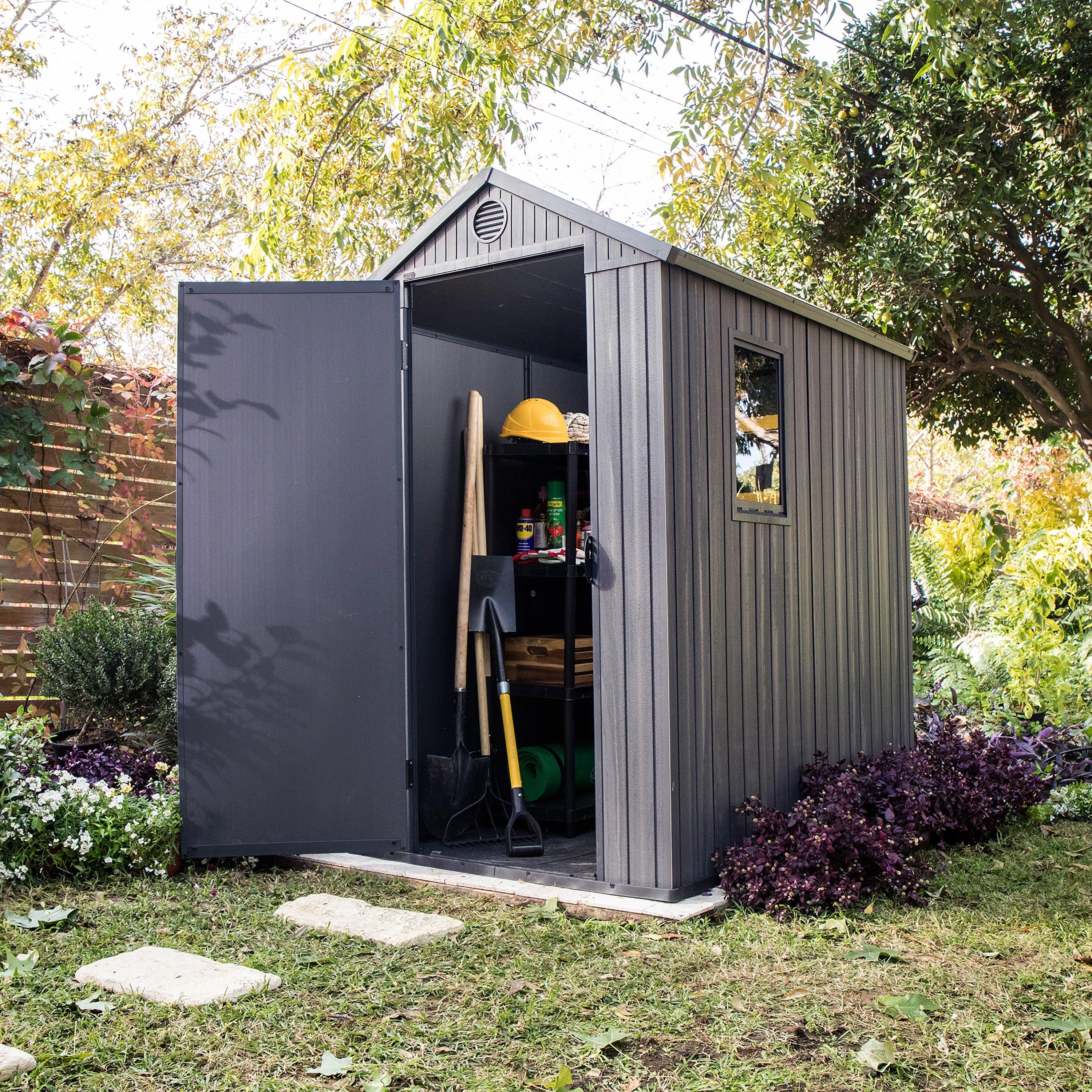 Grey - Keter - Darwin 4x6ft Shed - 8