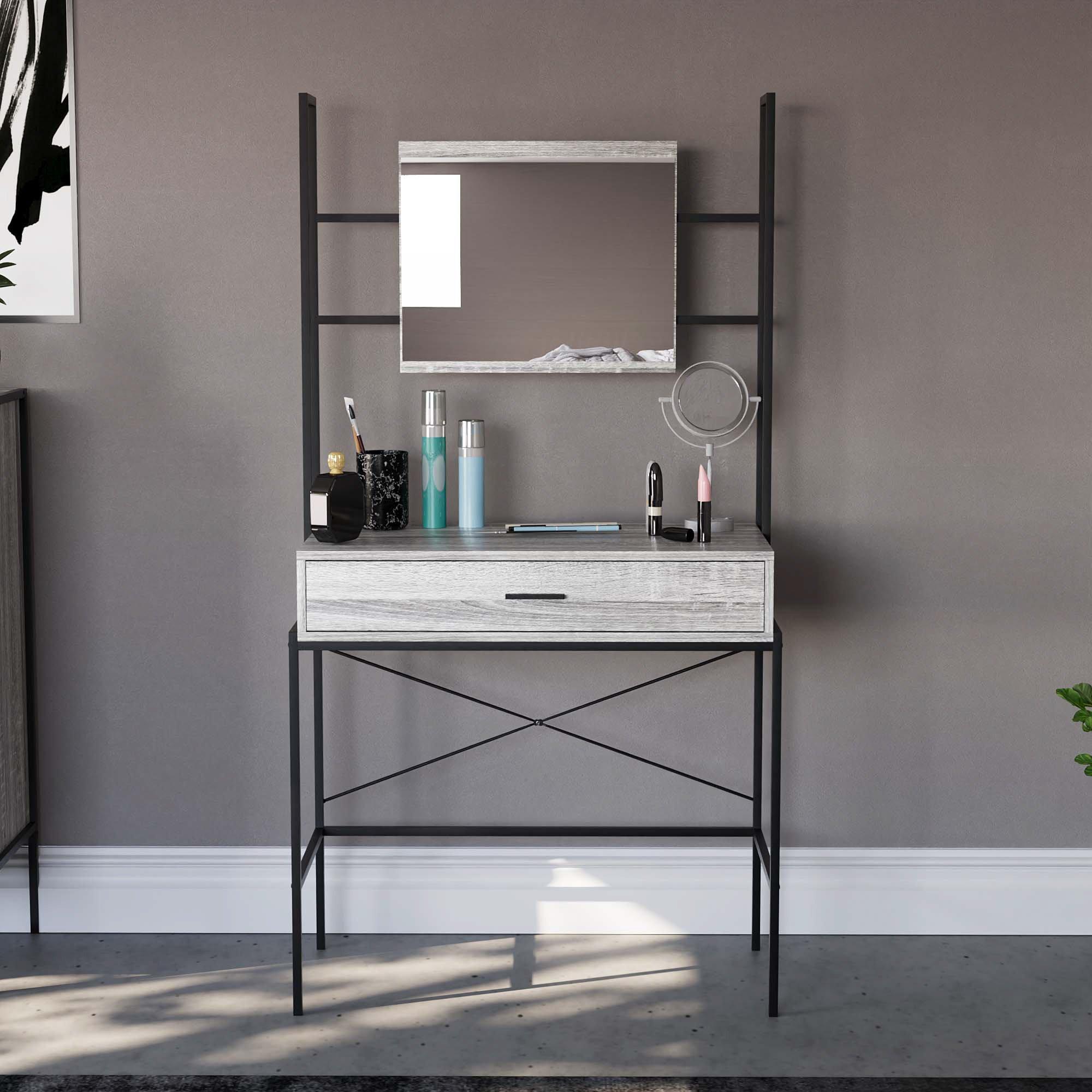 Grey - Lassic - Vida Designs Brooklyn 1 Drawer Dressing Table - 3