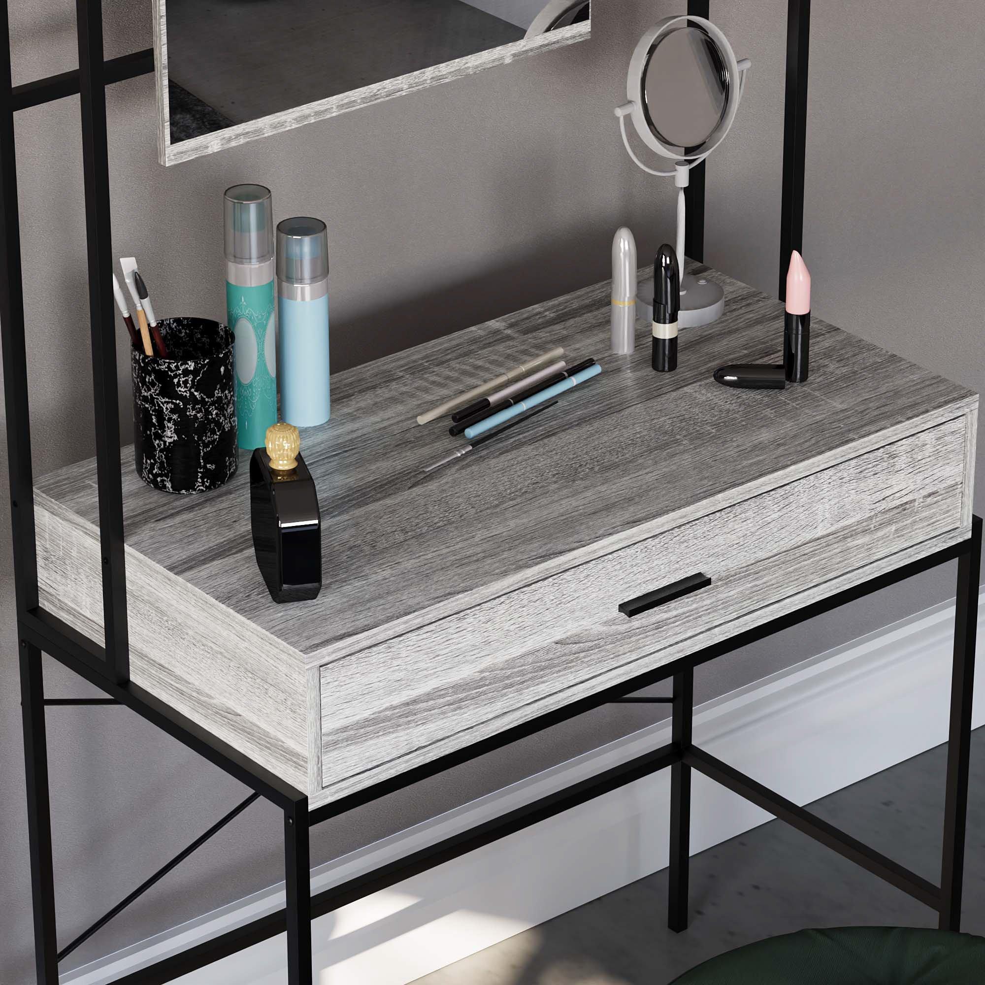 Grey - Lassic - Vida Designs Brooklyn 1 Drawer Dressing Table - 4