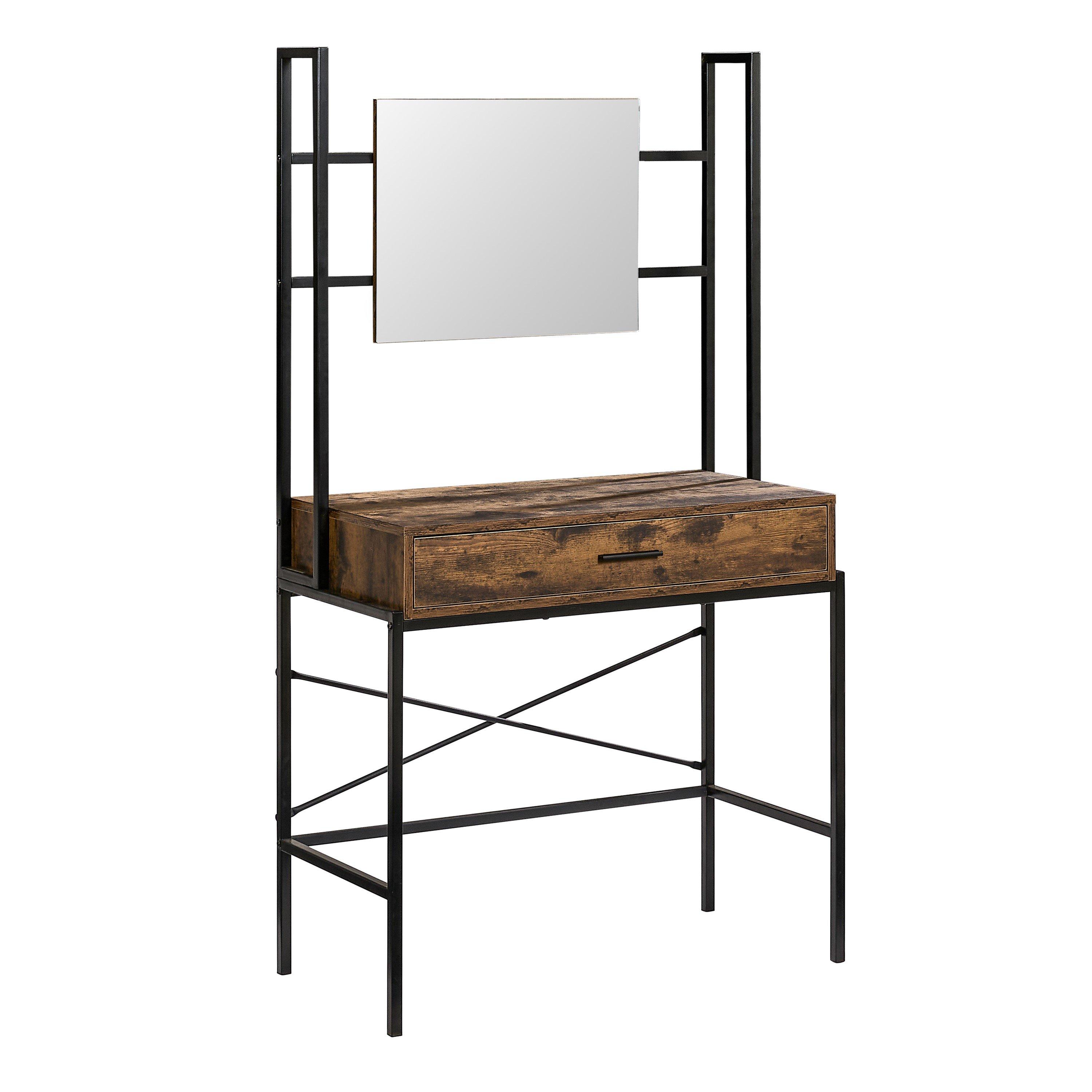 Dark Wood - Lassic - Vida Designs Brooklyn 1 Drawer Dressing Table - 7