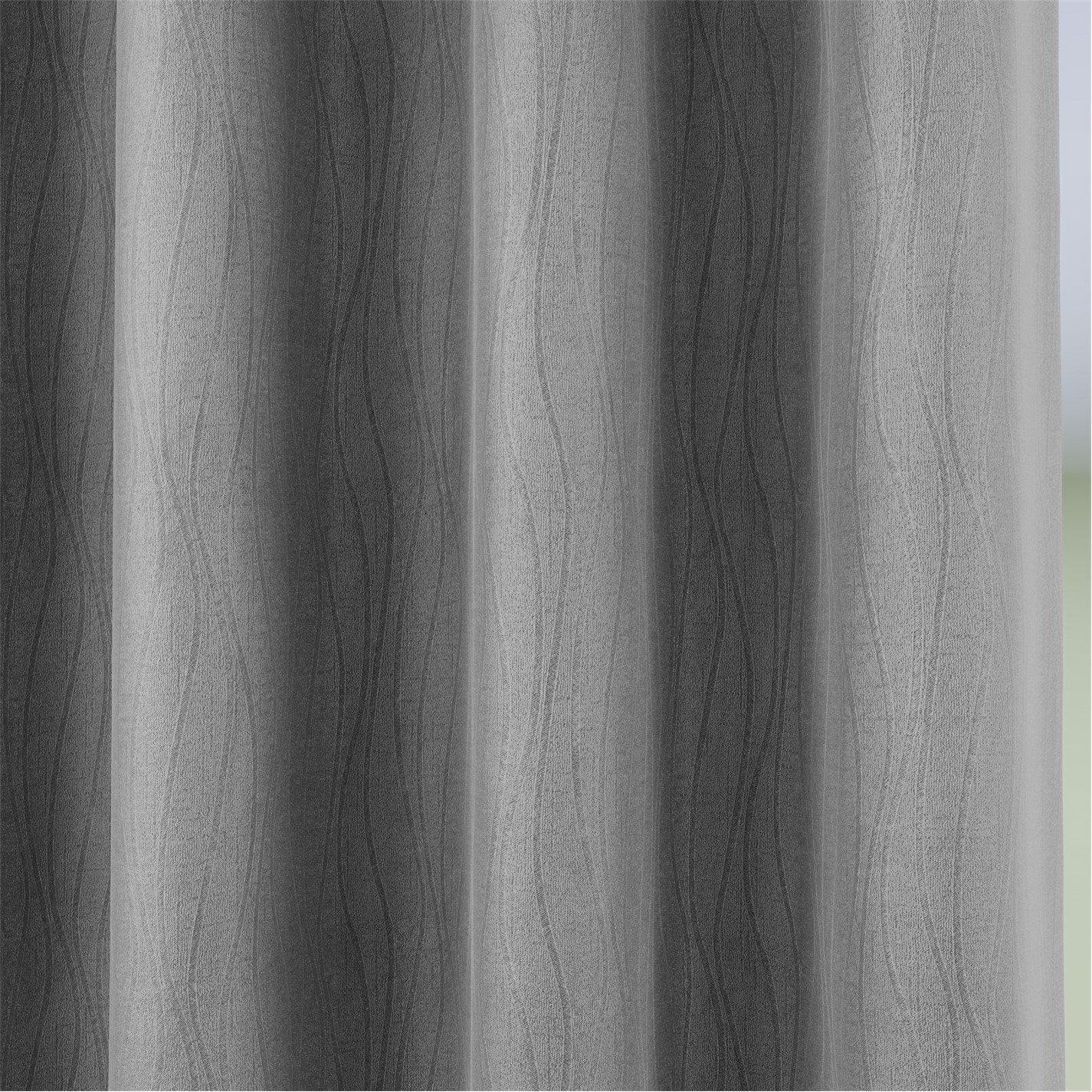 Silver - Enhanced Living - Goodwood Silver Thermal Blockout Eyelet Curtains - 3