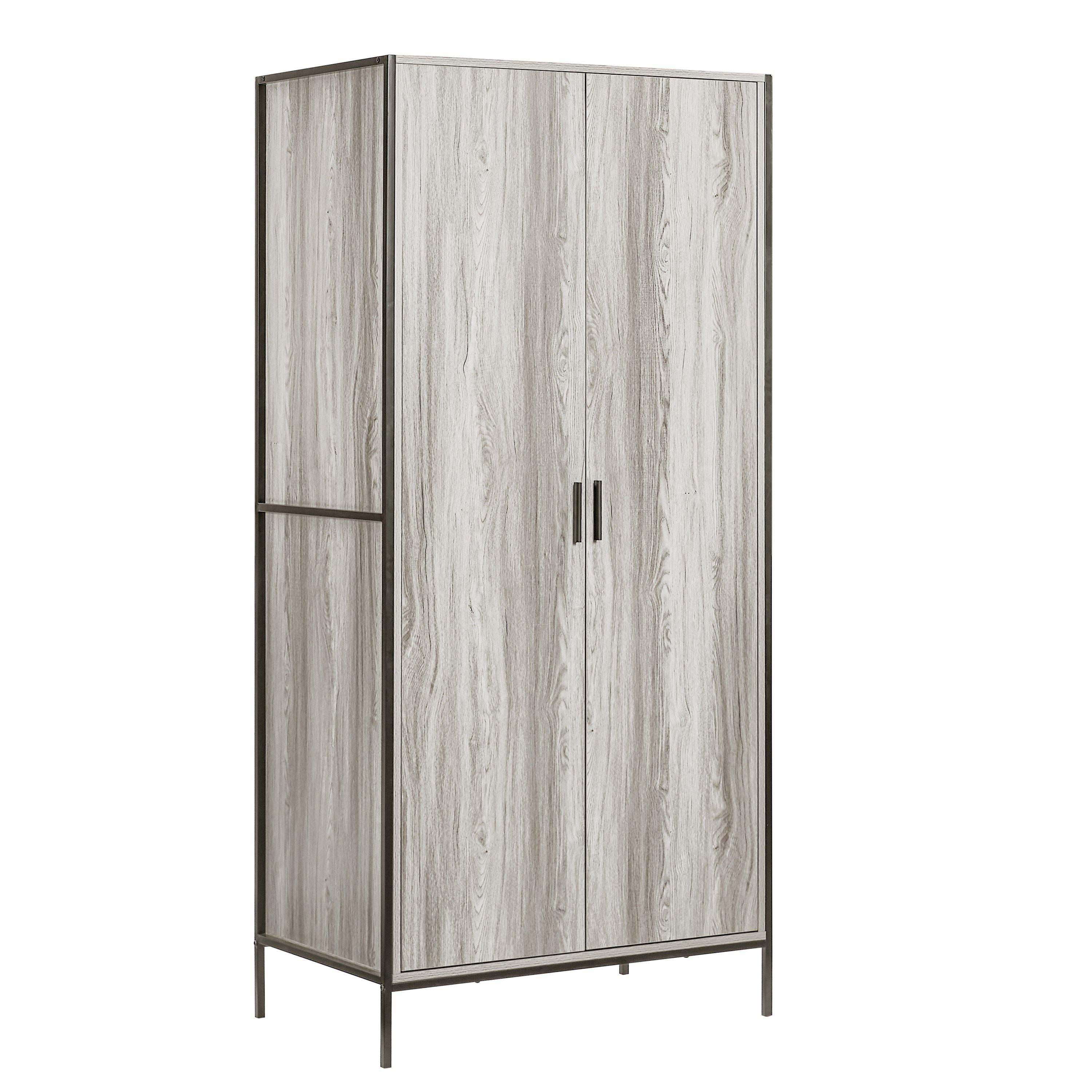 Grey - Lassic - Vida Designs Brooklyn 2 Door Wardrobe - 7