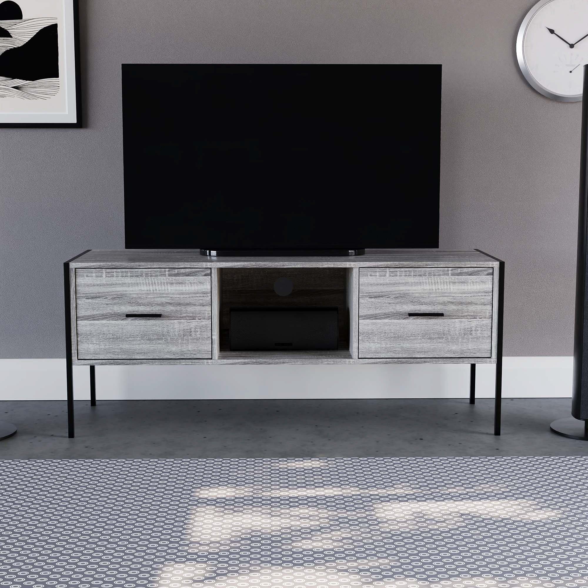 Grey - Lassic - Vida Designs Brooklyn 2 Drawer TV Unit - 3