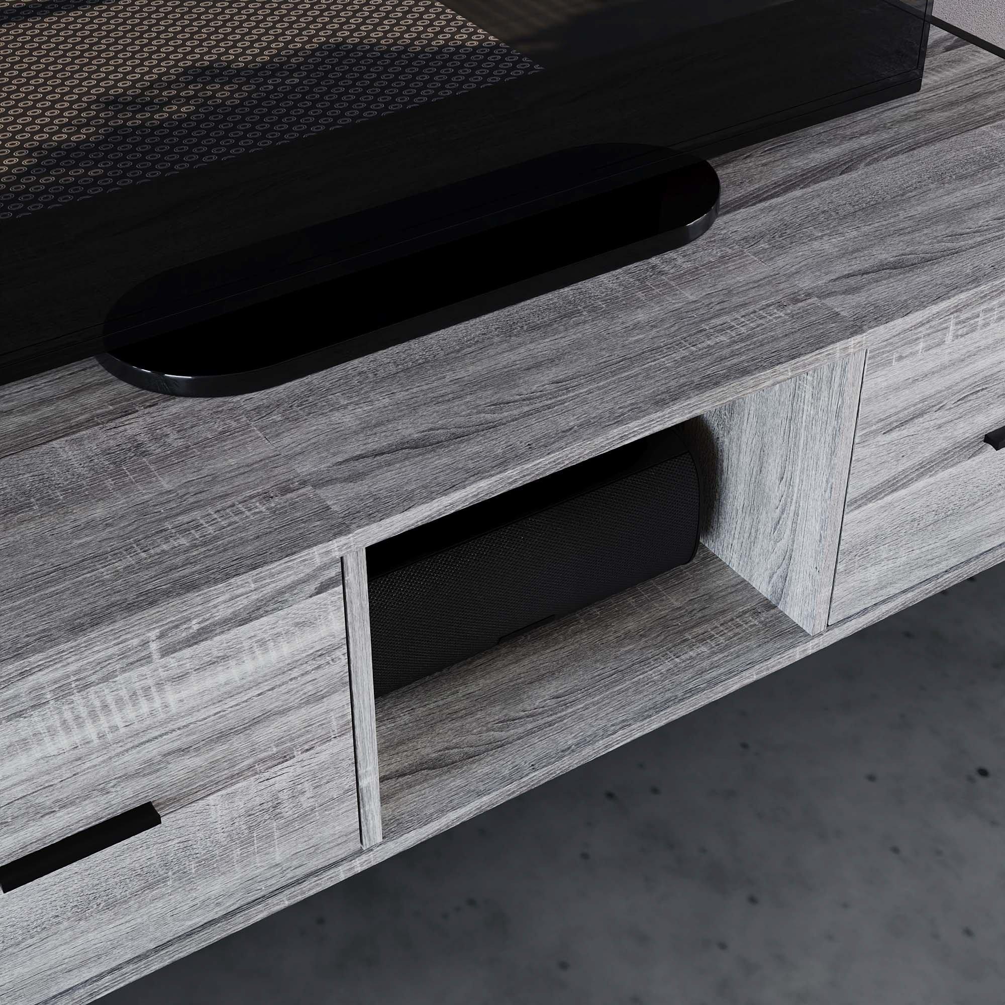 Grey - Lassic - Vida Designs Brooklyn 2 Drawer TV Unit - 4