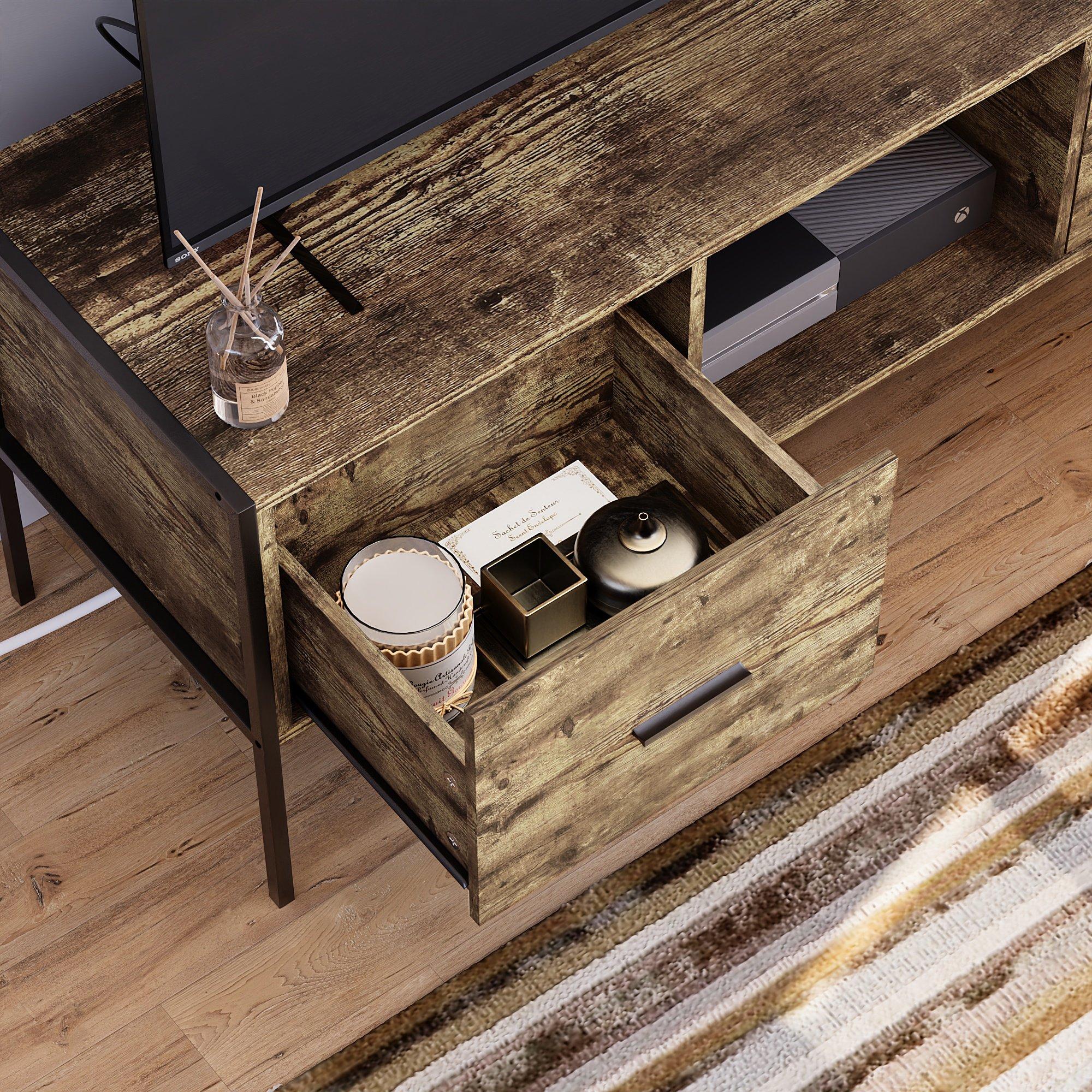 Dark Wood - Lassic - Vida Designs Brooklyn 2 Drawer TV Unit - 5
