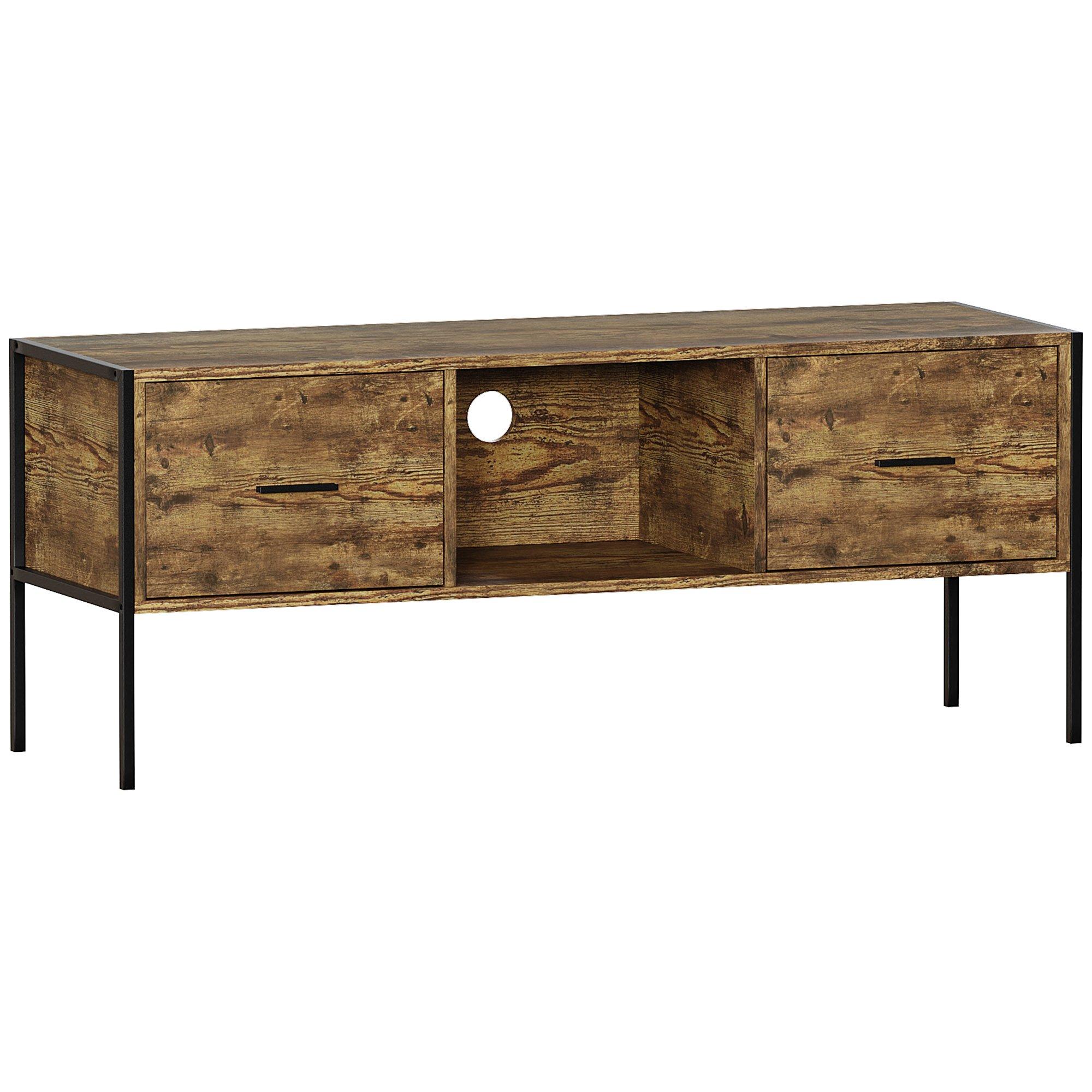 Dark Wood - Lassic - Vida Designs Brooklyn 2 Drawer TV Unit - 8