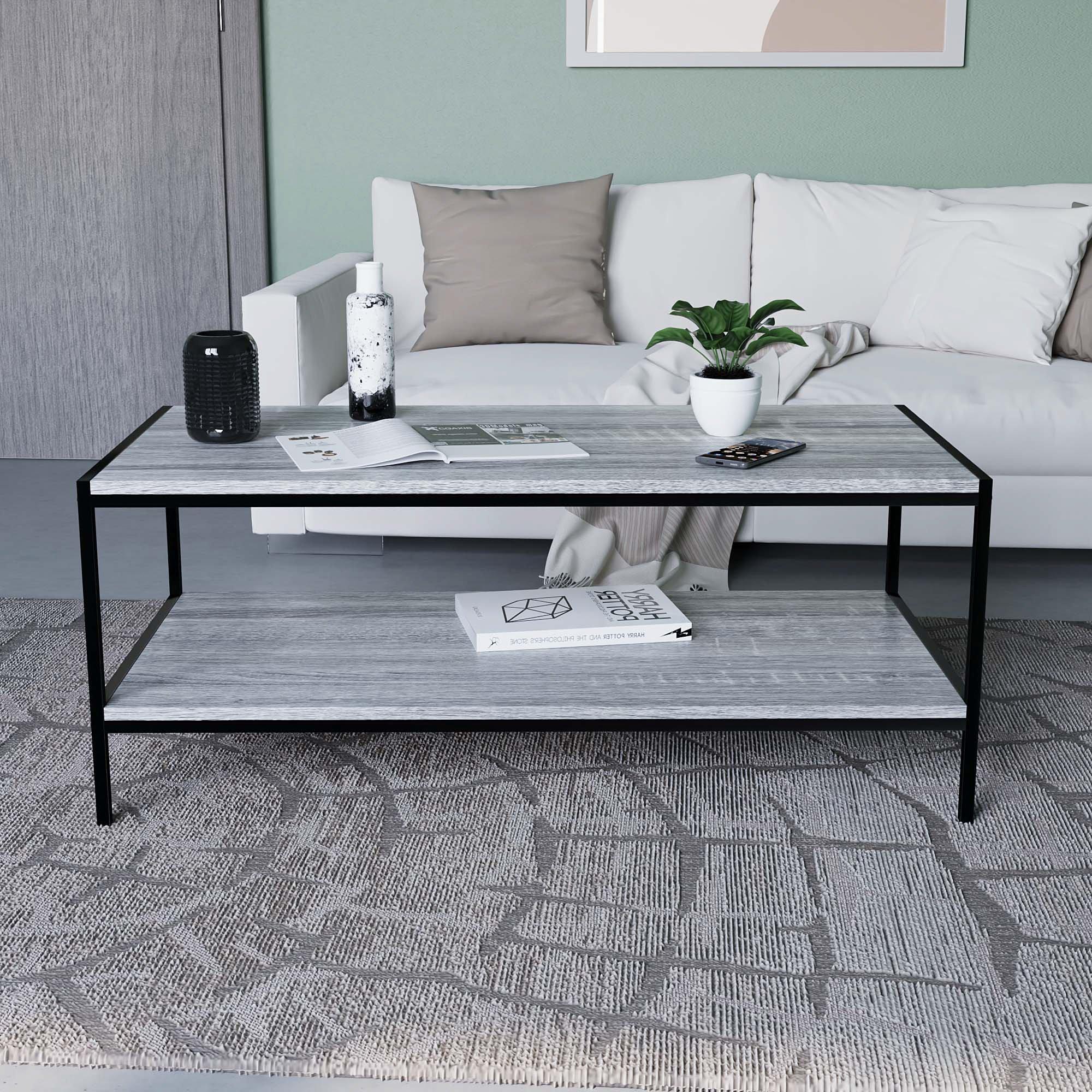 Grey - Lassic - Vida Designs Brooklyn Coffee Table - 3