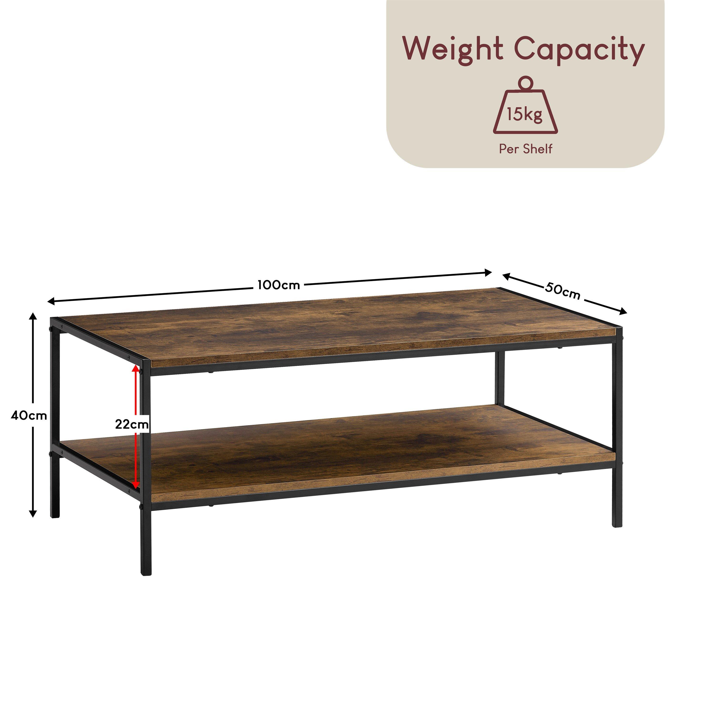 Dark Wood - Lassic - Vida Designs Brooklyn Coffee Table - 2