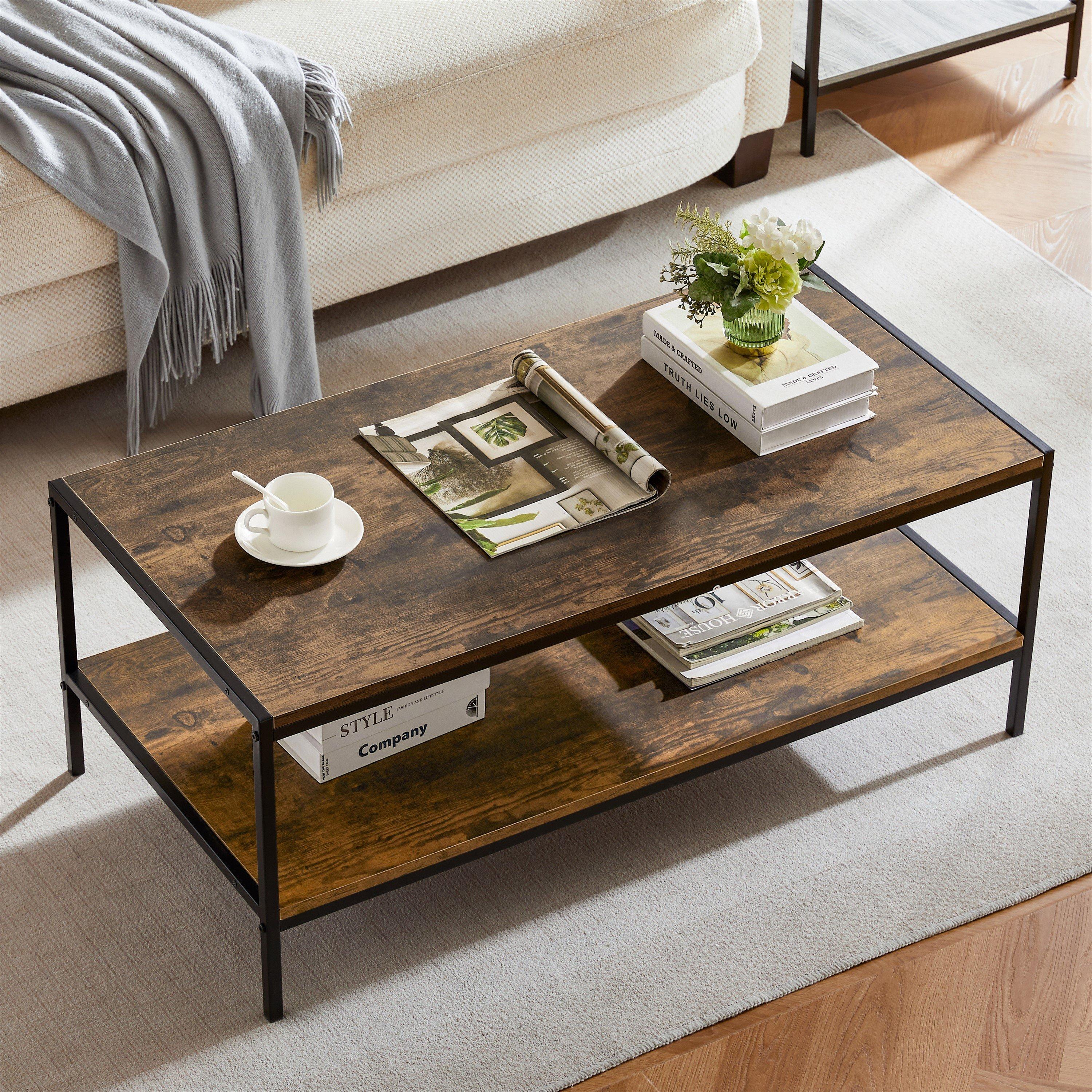 Dark Wood - Lassic - Vida Designs Brooklyn Coffee Table - 3