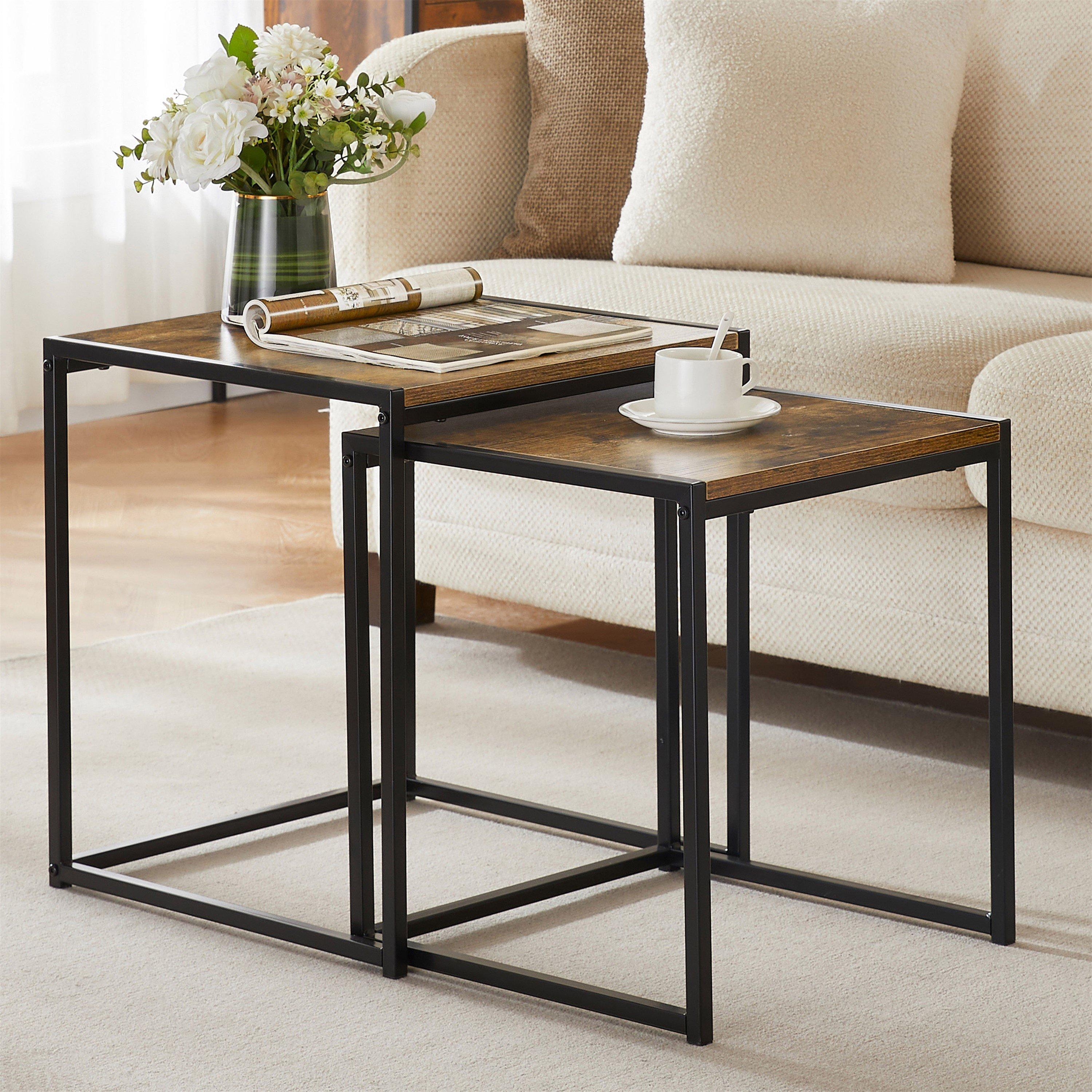 Lassic  Vida Designs Brooklyn Nest Of 2 Tables - Dark Wood  of 2
