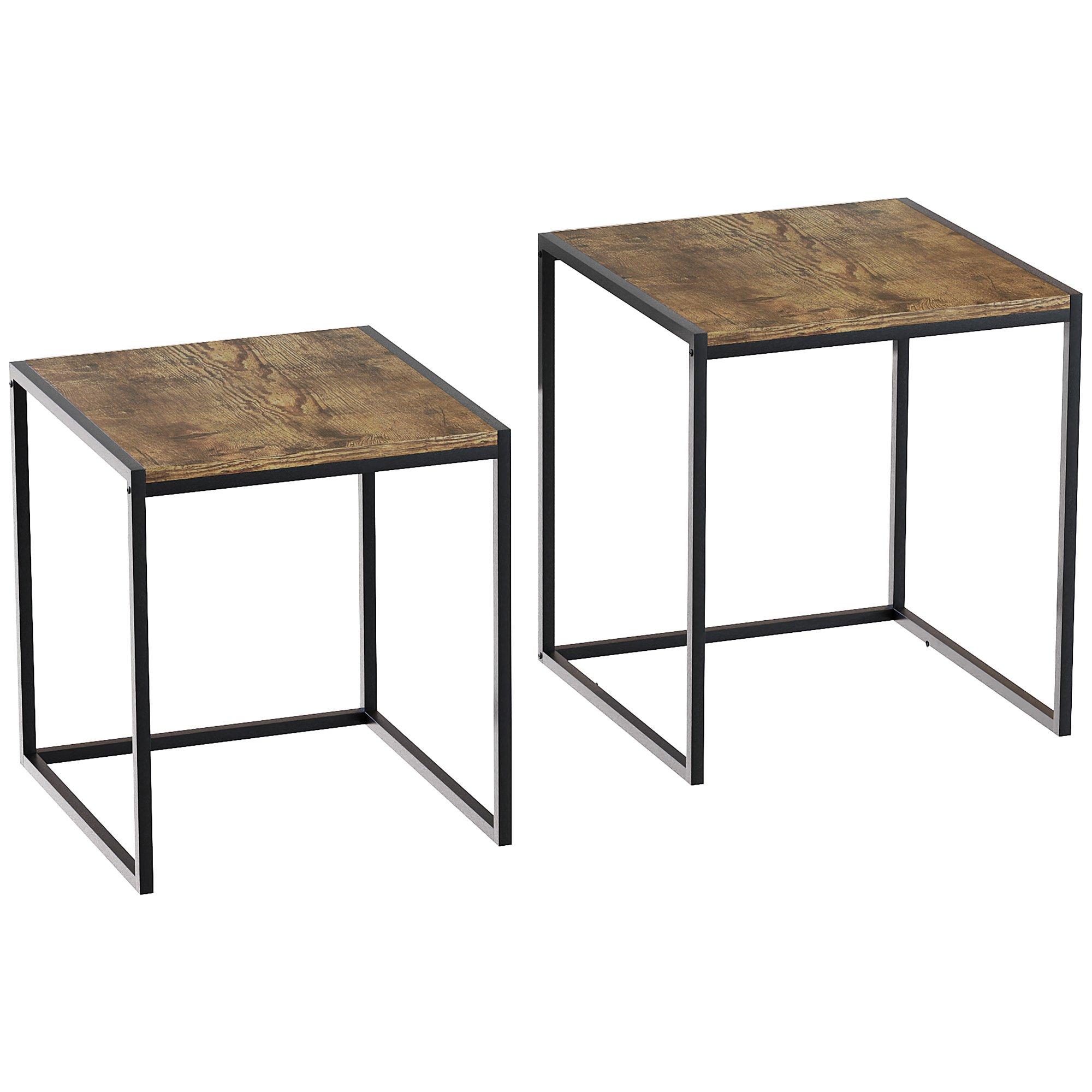 Dark Wood - Lassic - Vida Designs Brooklyn Nest of 2 Tables - 7