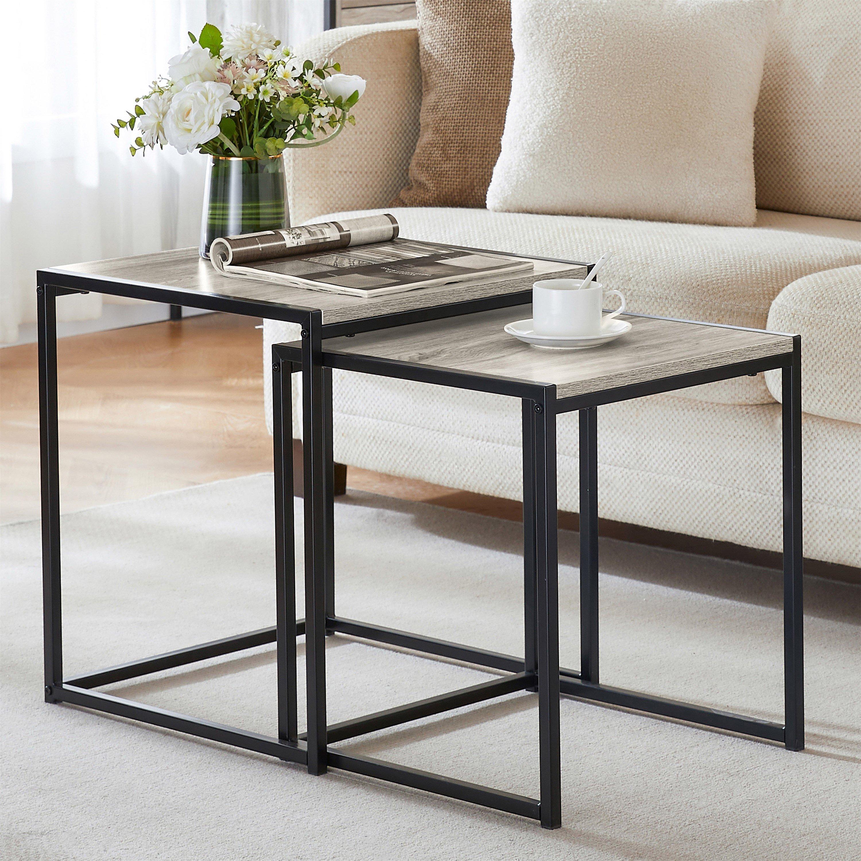 Lassic  Vida Designs Brooklyn Nest Of 2 Tables - Grey  of 2