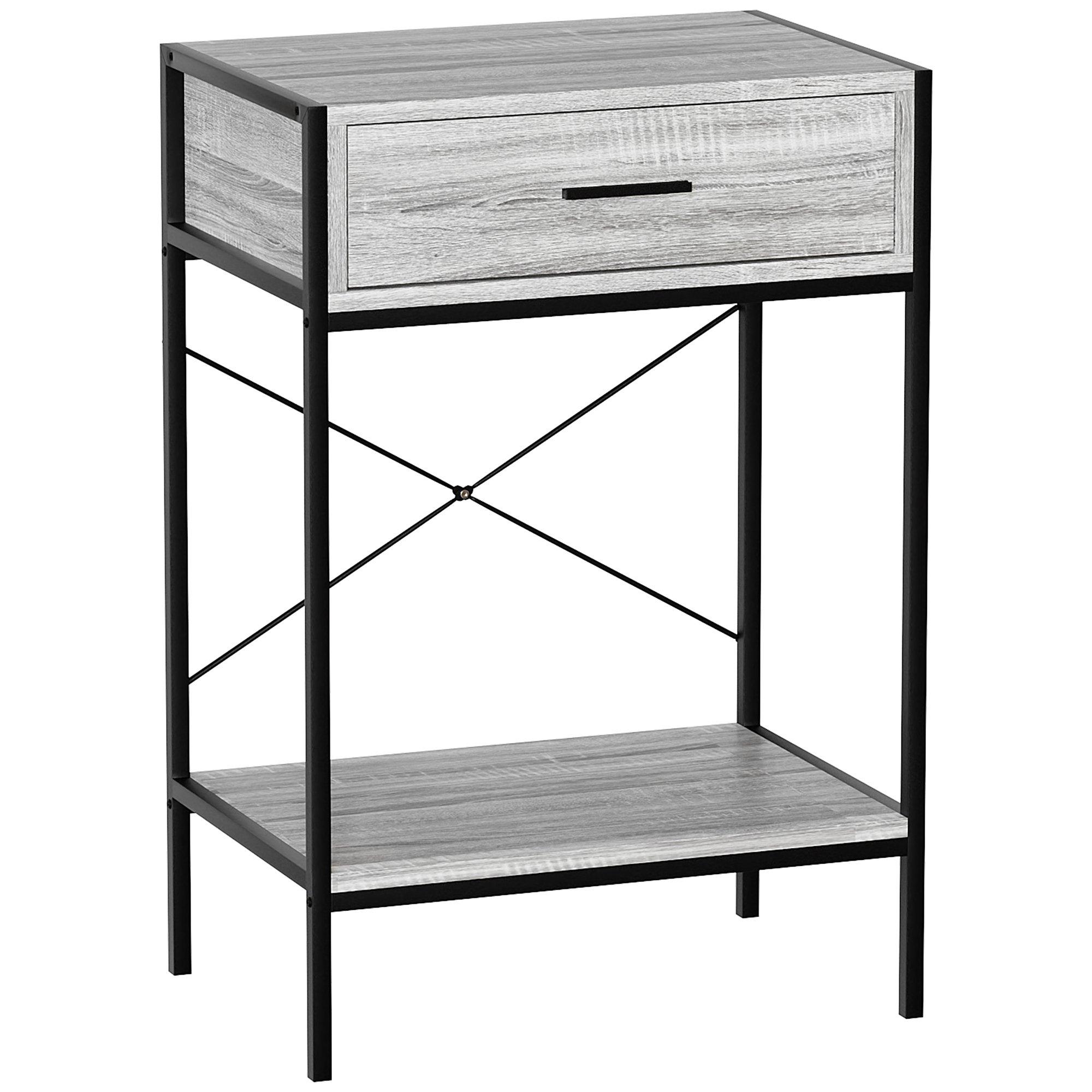 Grey - Lassic - Vida Designs Brooklyn 1 Drawer Console Table - 8