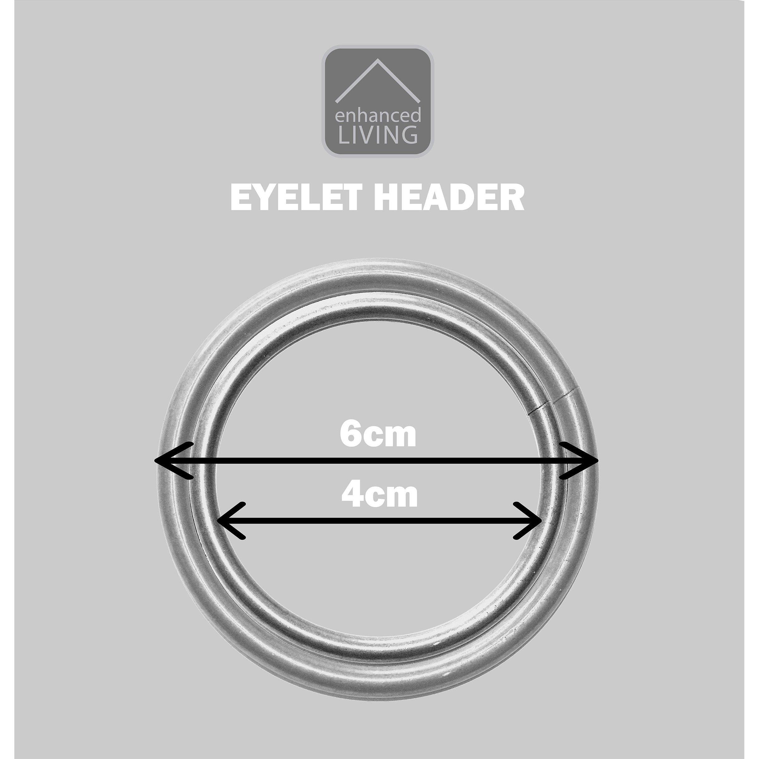 Natural - Enhanced Living - Plain Supersoft Thermal Blockout Eyelet Curtains - 5