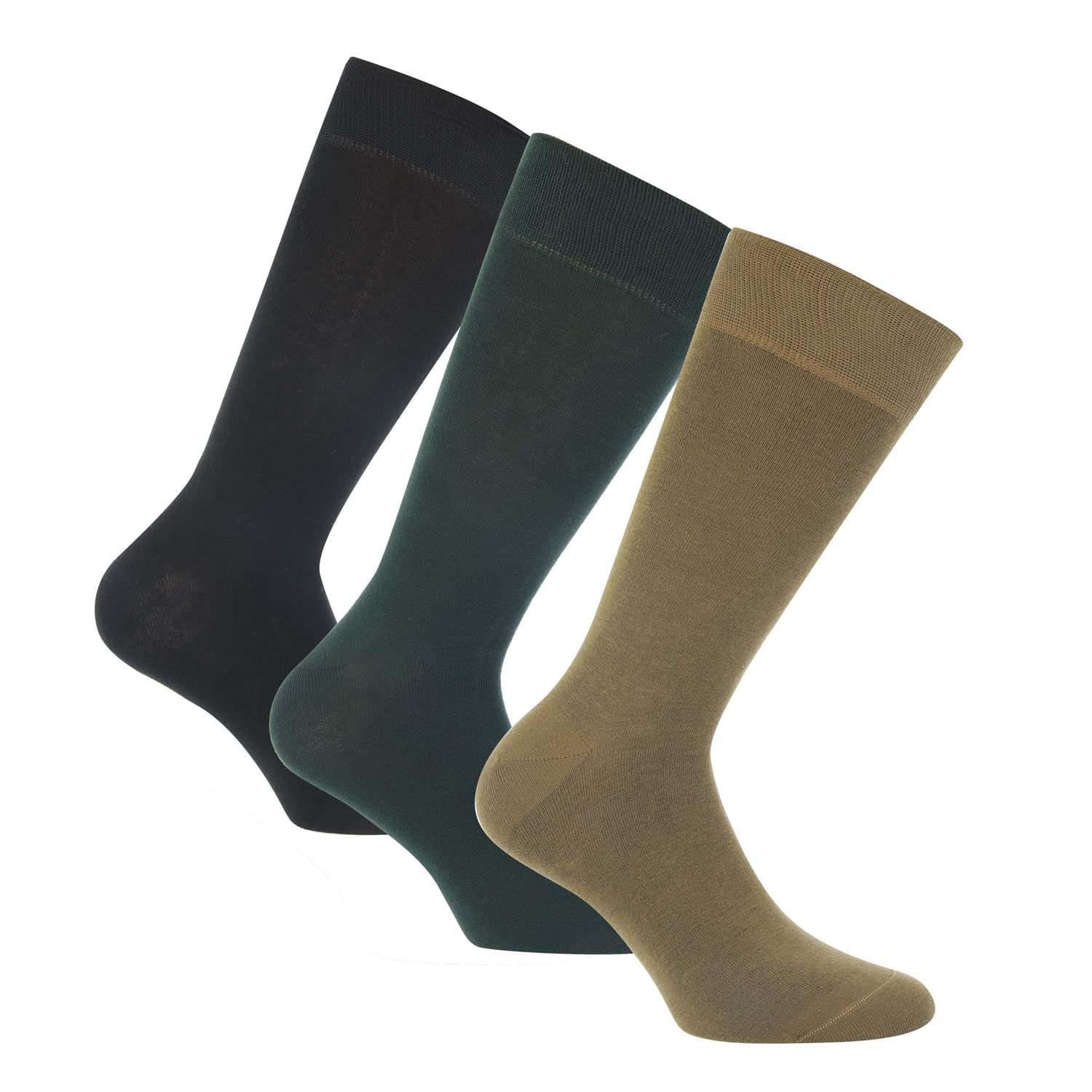 Black Green - Lyle and Scott - 3 Pack of Eagle Embroidery Socks - 2