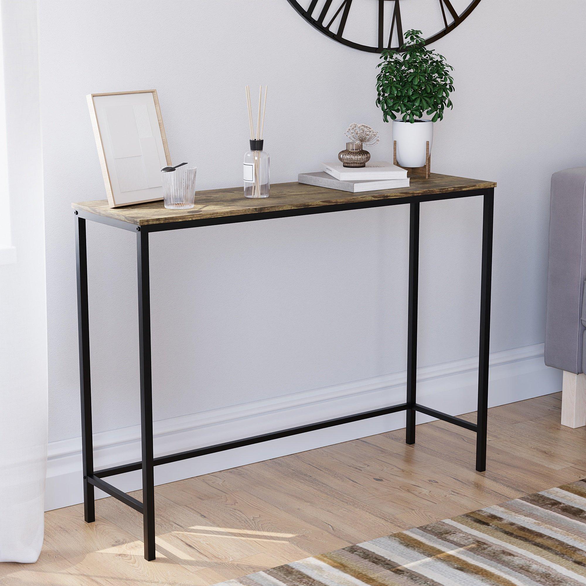 Lassic  Vida Designs Brooklyn Console Table - Dark Wood