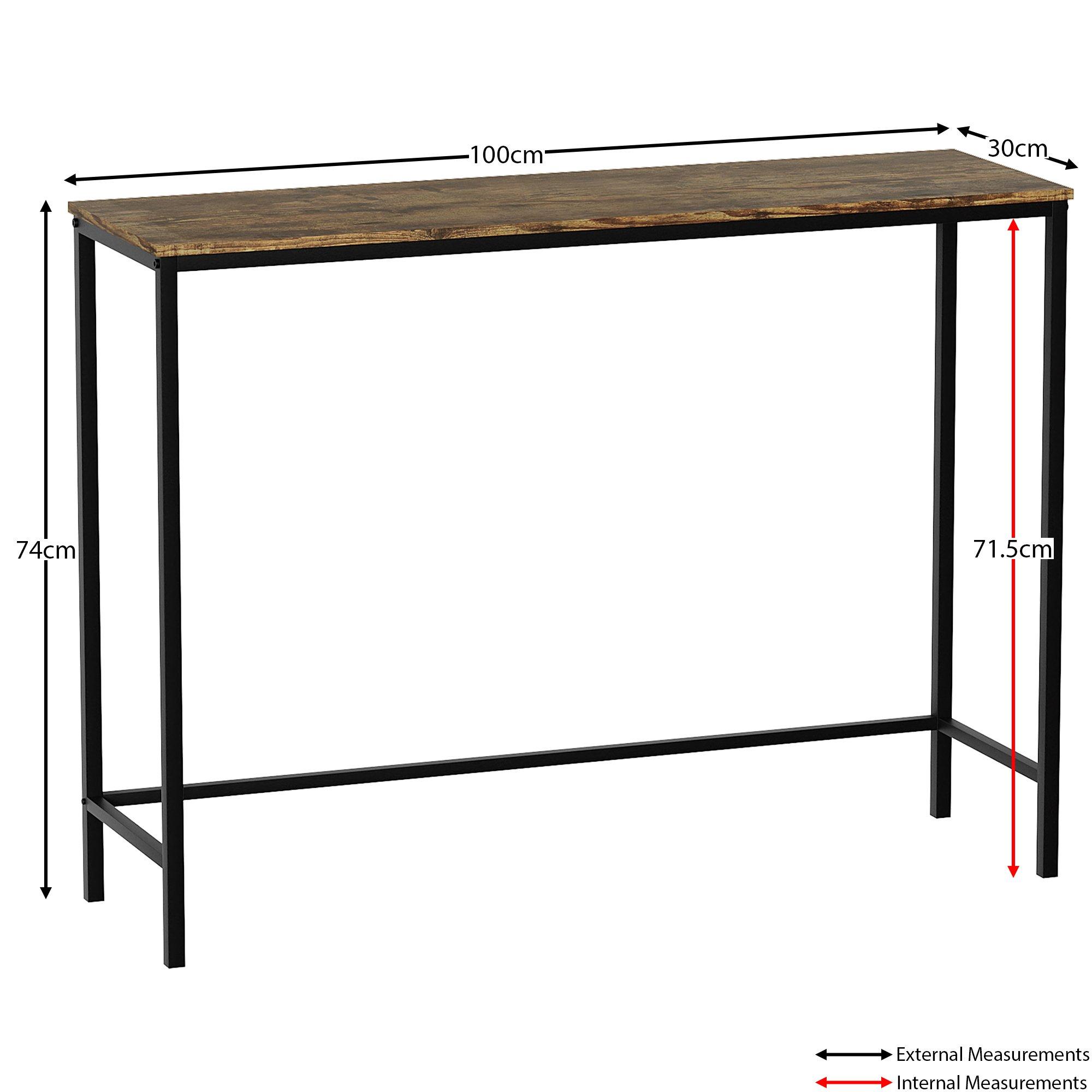 Dark Wood - Lassic - Vida Designs Brooklyn Console Table - 2