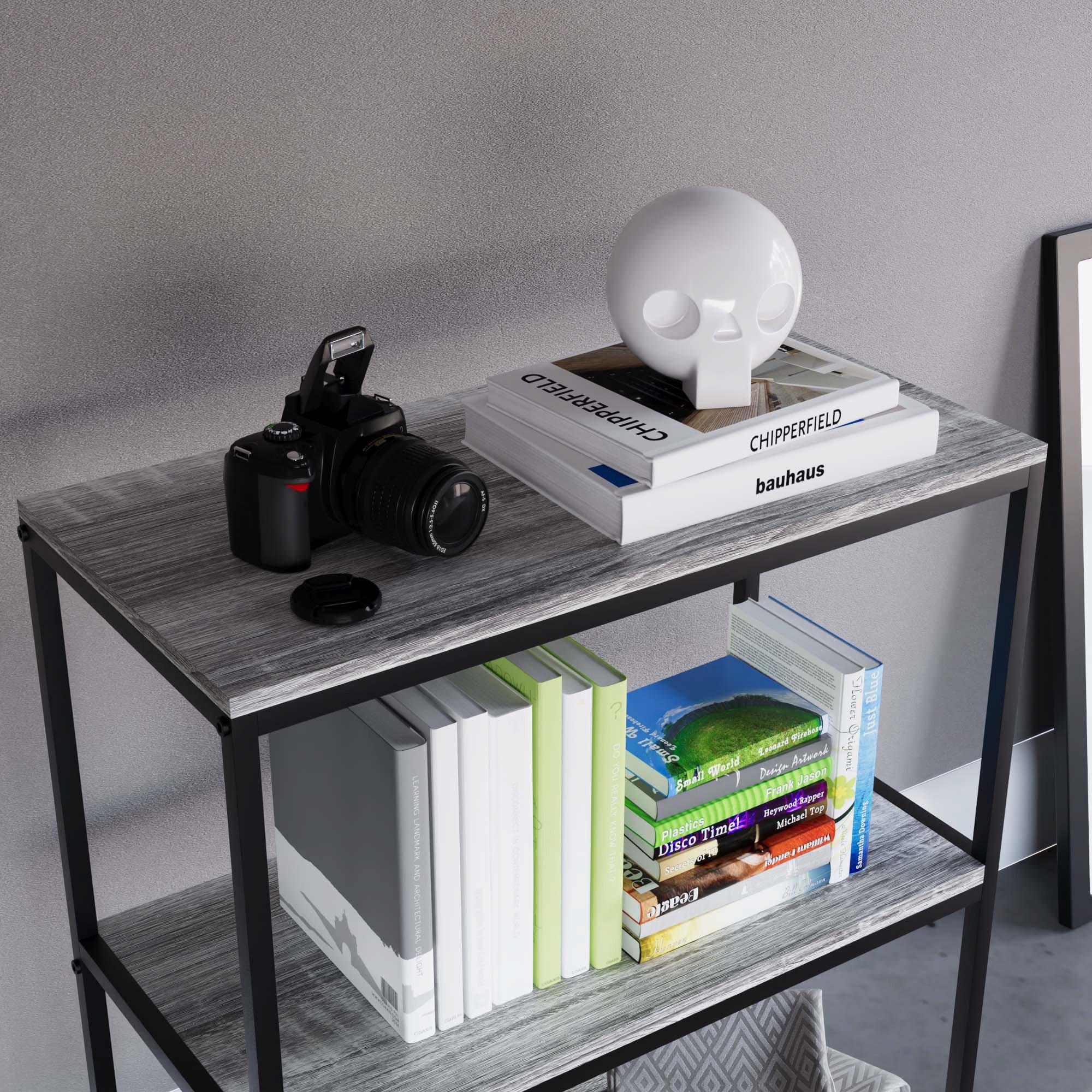 Grey - Lassic - Vida Designs Brooklyn 3 Tier Bookcase - 4