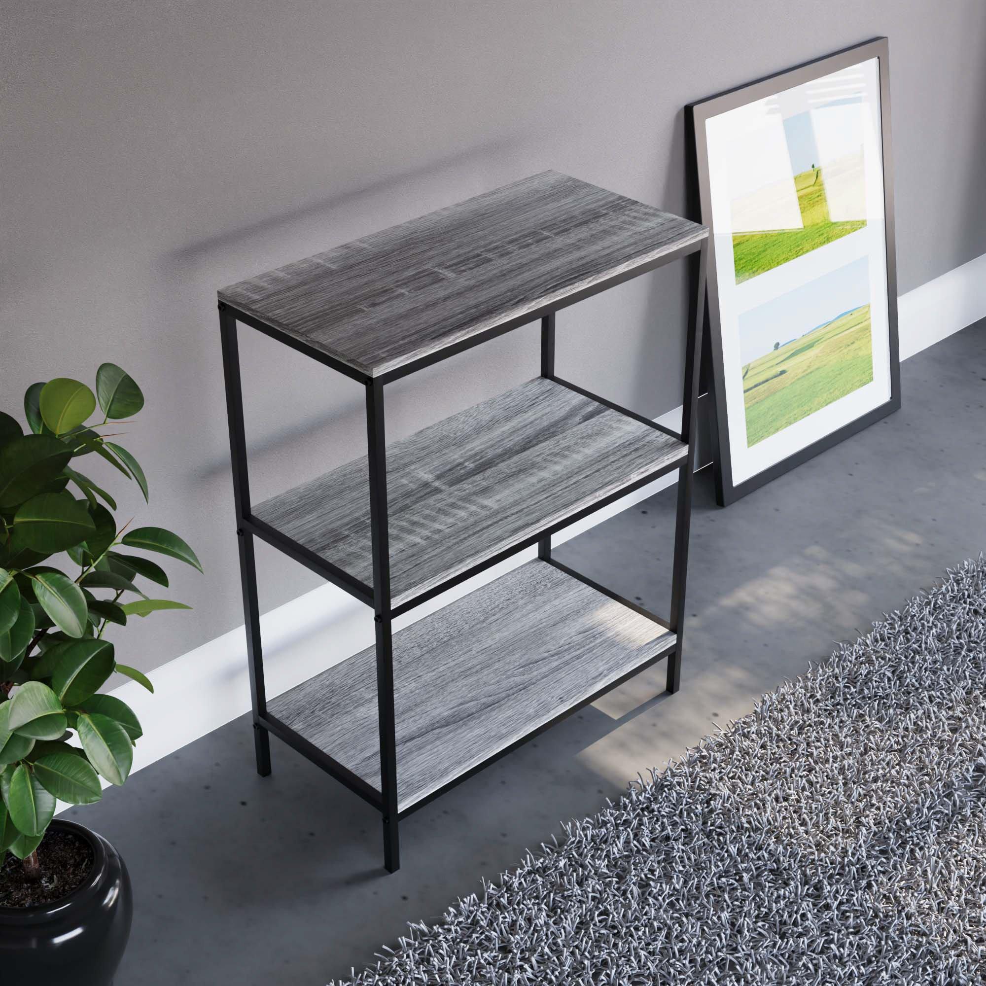 Grey - Lassic - Vida Designs Brooklyn 3 Tier Bookcase - 6