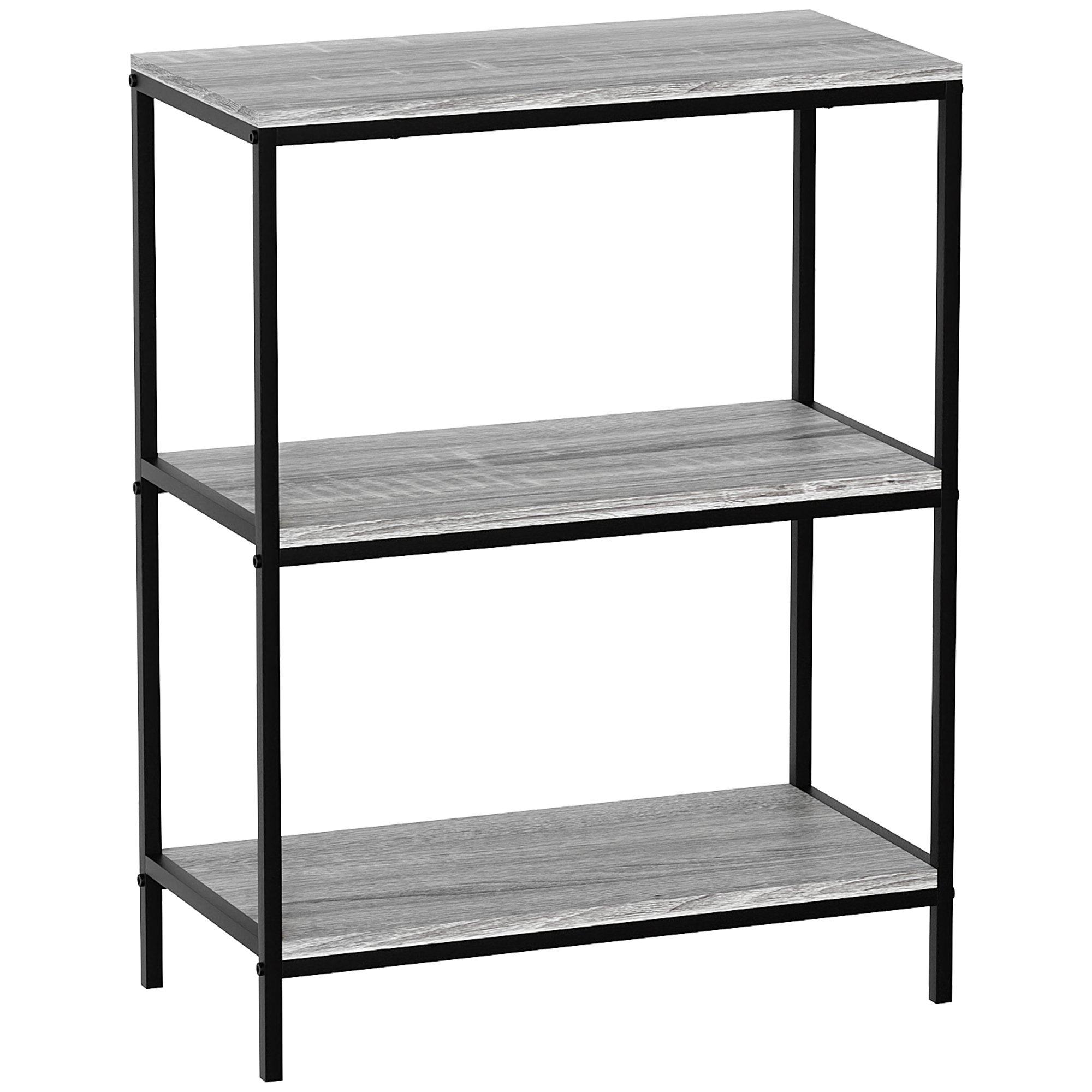 Grey - Lassic - Vida Designs Brooklyn 3 Tier Bookcase - 7