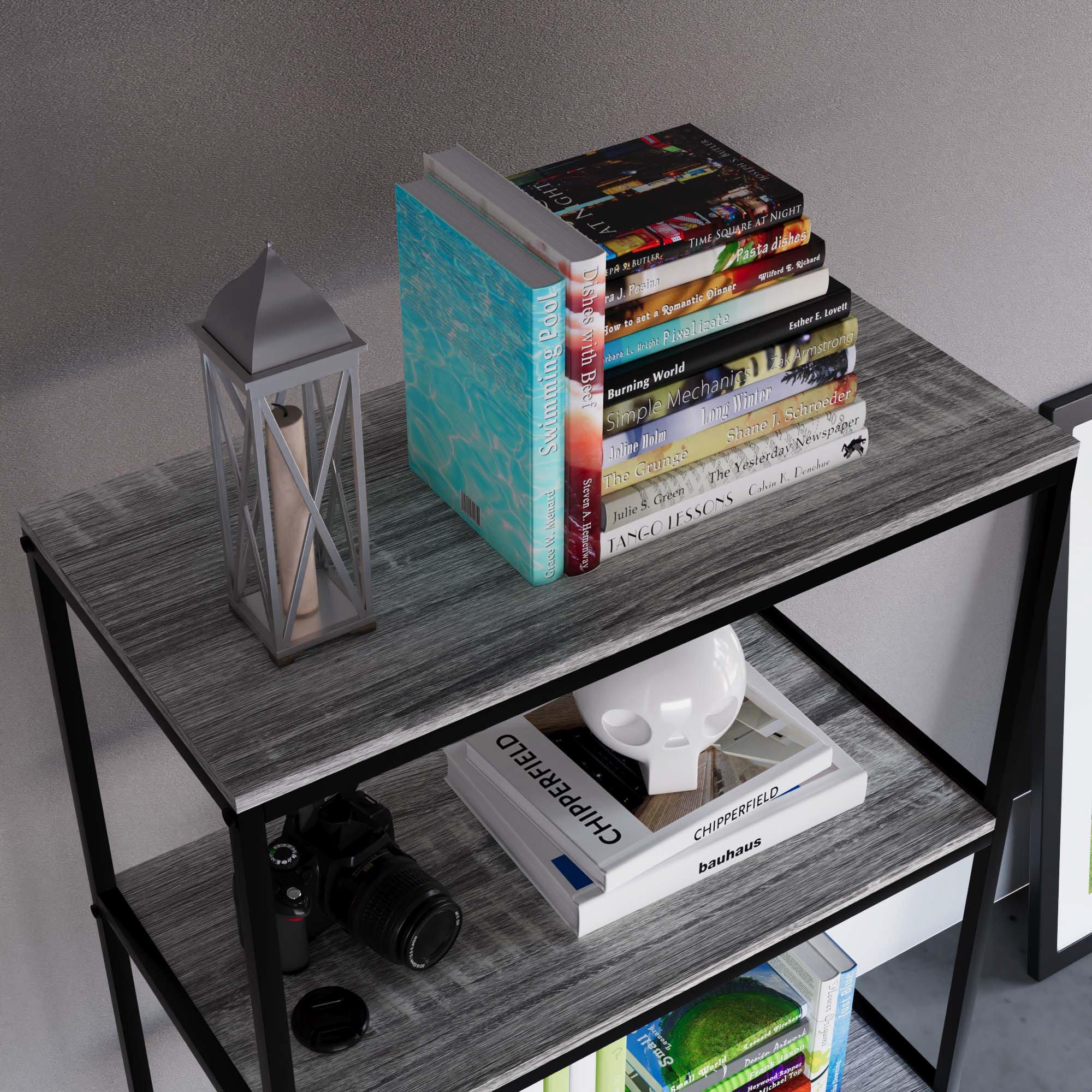 Grey - Lassic - Vida Designs Brooklyn 4 Tier Bookcase - 4