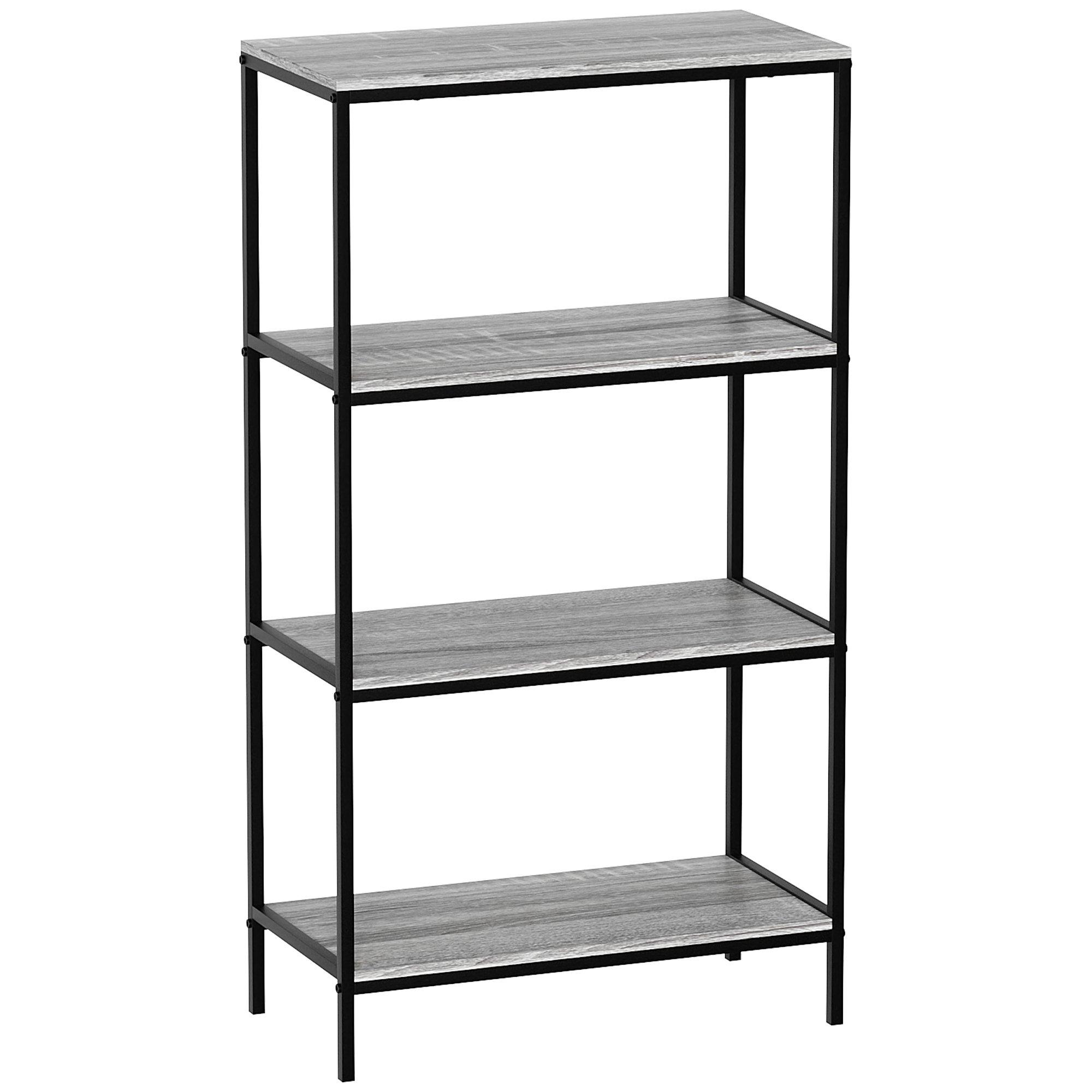 Grey - Lassic - Vida Designs Brooklyn 4 Tier Bookcase - 7