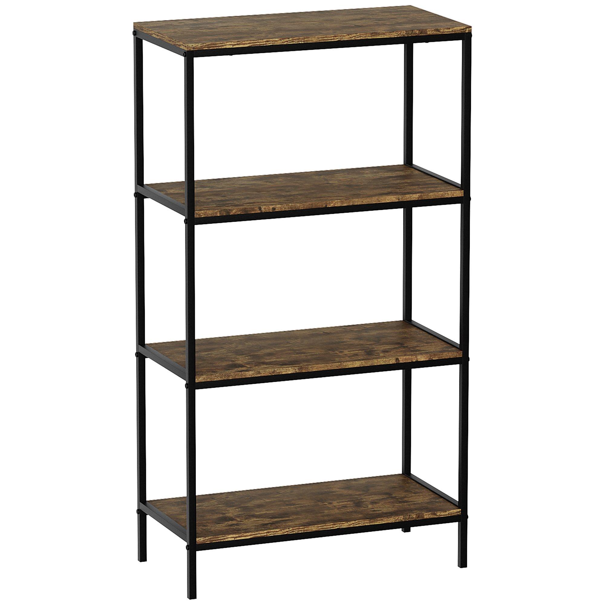 Dark Wood - Lassic - Vida Designs Brooklyn 4 Tier Bookcase - 7