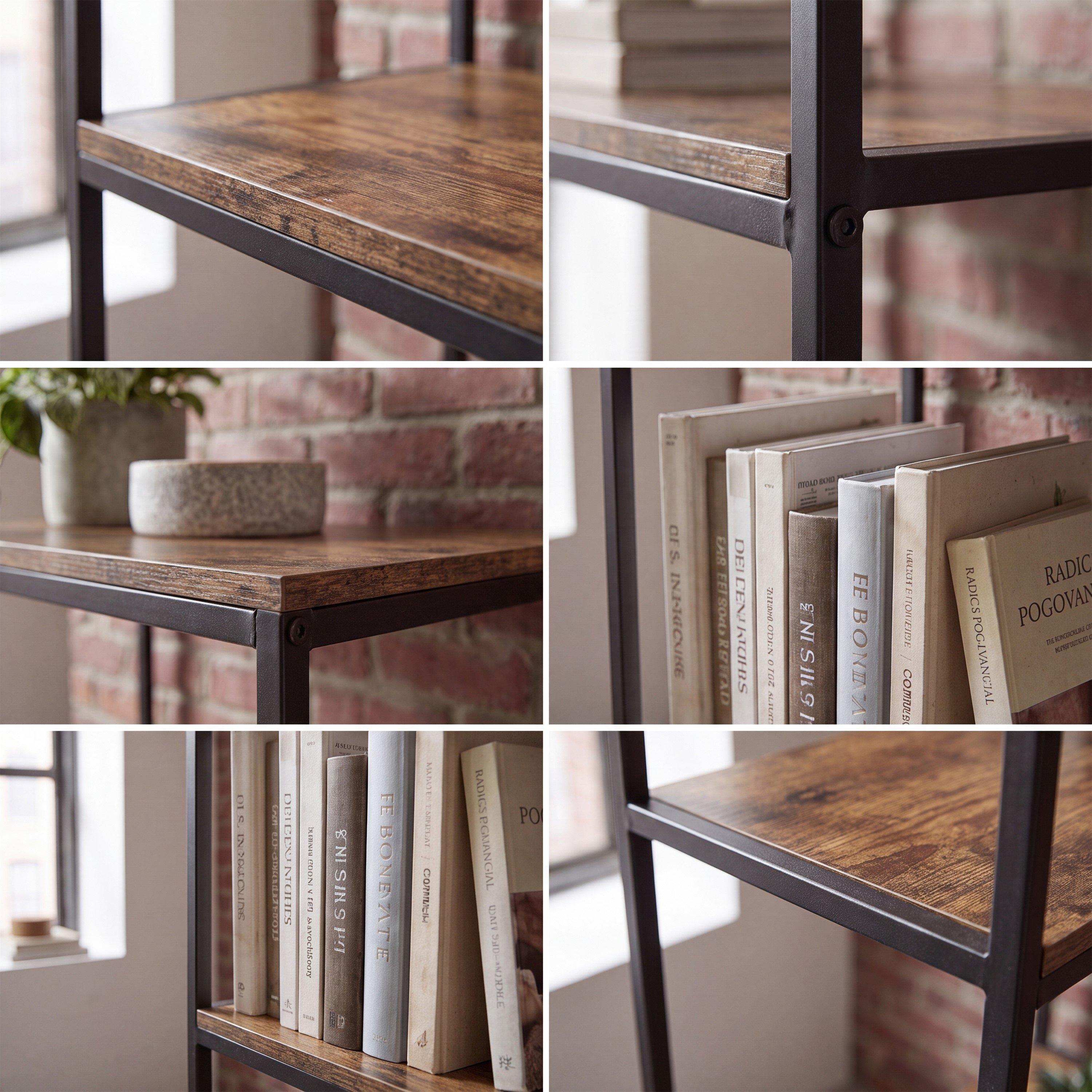 Dark Wood - Lassic - Vida Designs Brooklyn 4 Tier Bookcase - 8