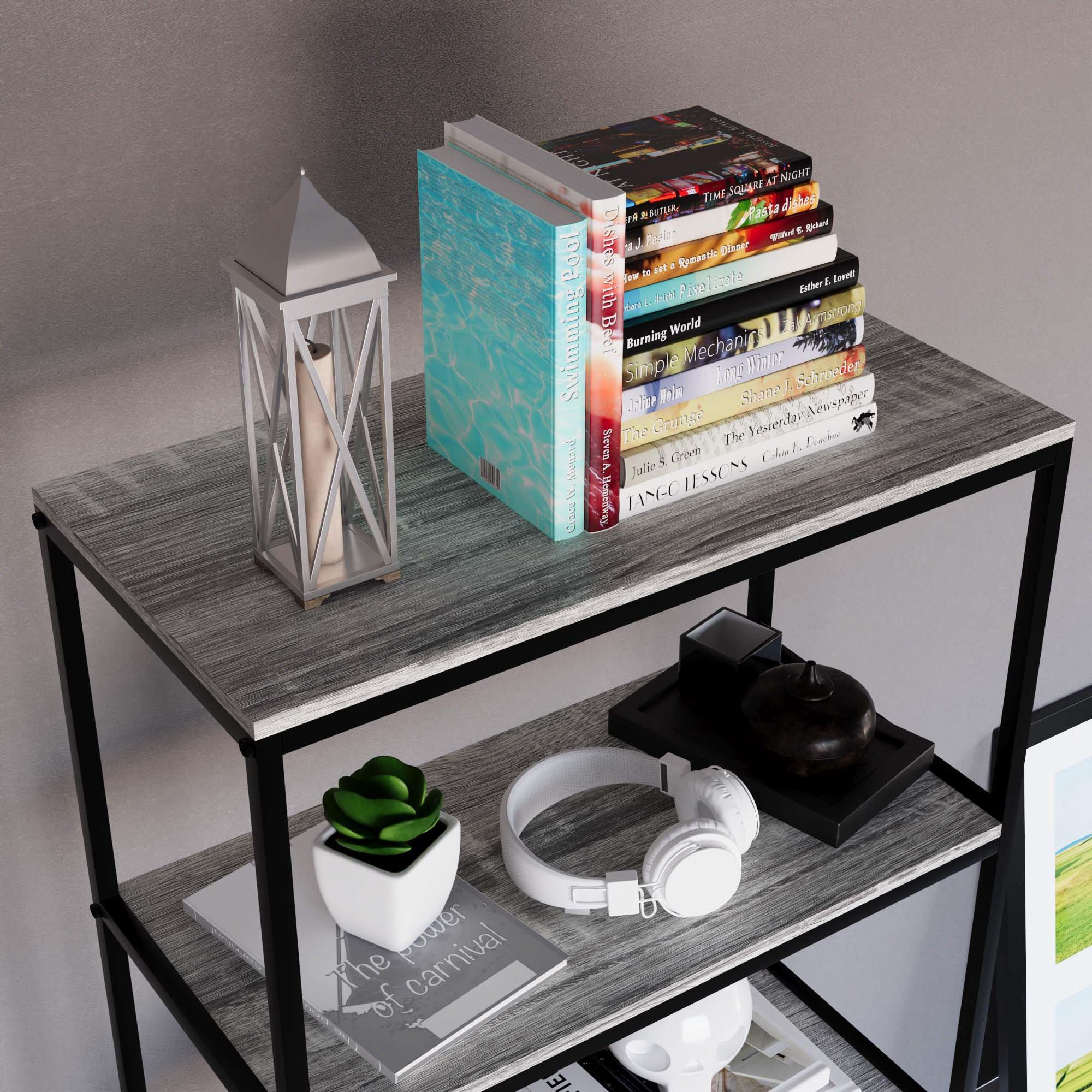 Grey - Lassic - Vida Designs Brooklyn 5 Tier Bookcase - 4
