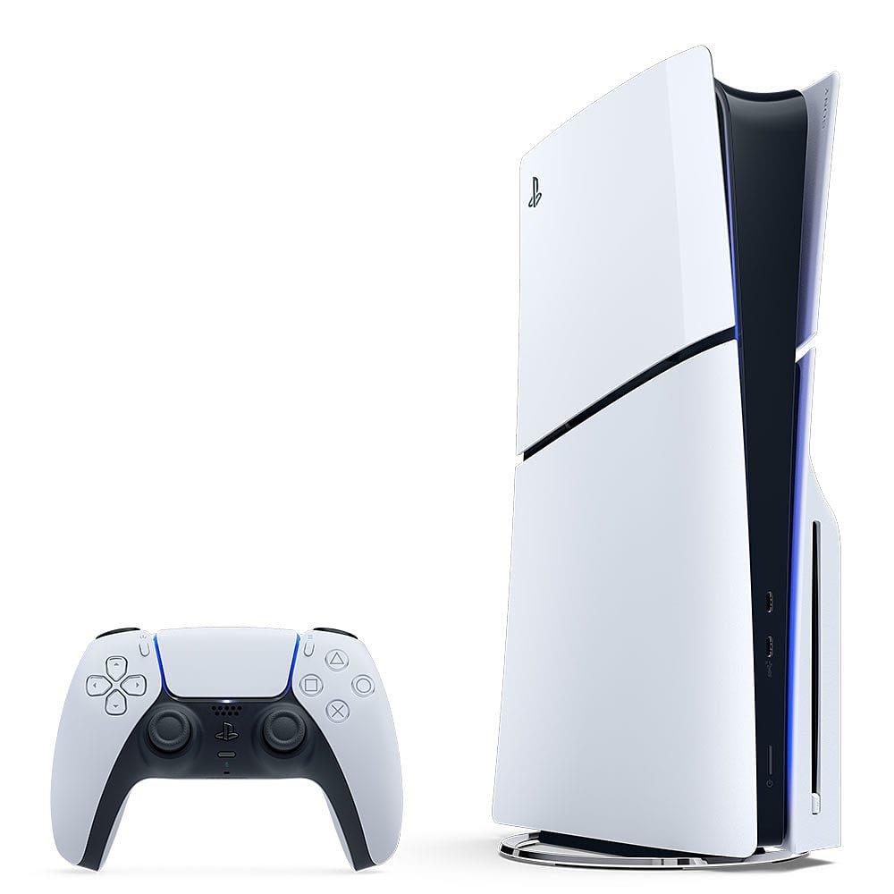 White - PlayStation - 5 Slim Disc Console - 1