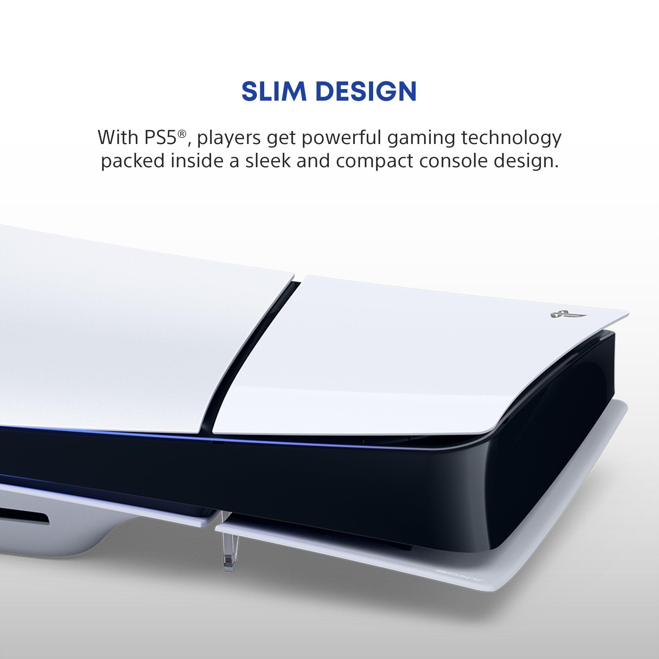 White - PlayStation - PlayStation 5 Slim Disc Console - 3