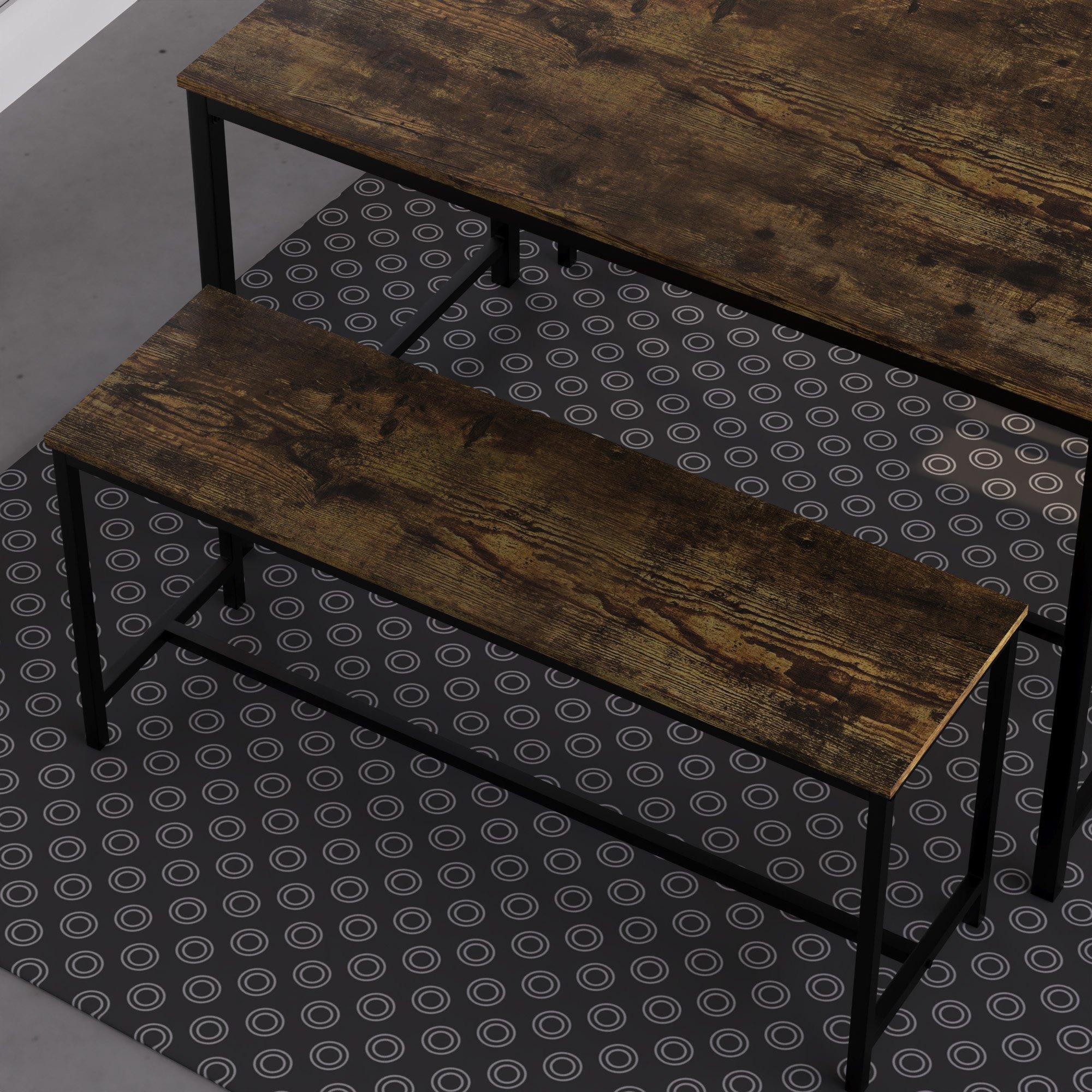 Dark Wood - Lassic - Vida Designs Brooklyn 4 Seater Dining Set - 7