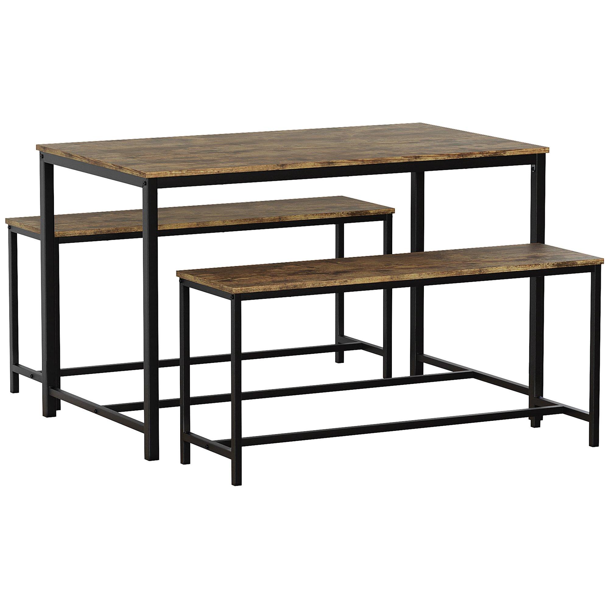 Dark Wood - Lassic - Vida Designs Brooklyn 4 Seater Dining Set - 8