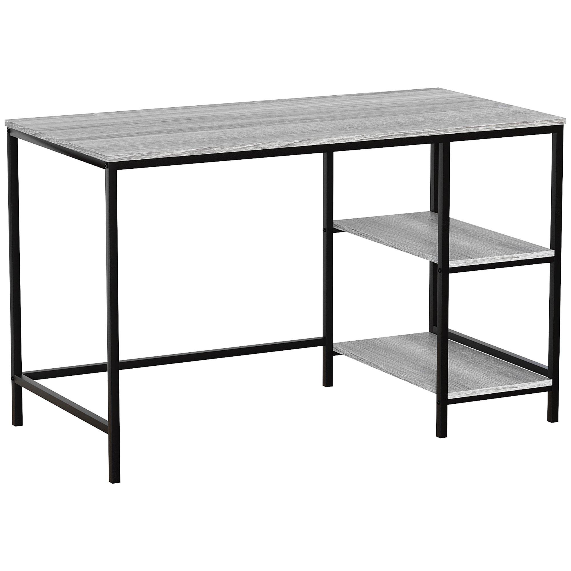 Grey - Lassic - Vida Designs Brooklyn Desk with 2 Shelves - 9