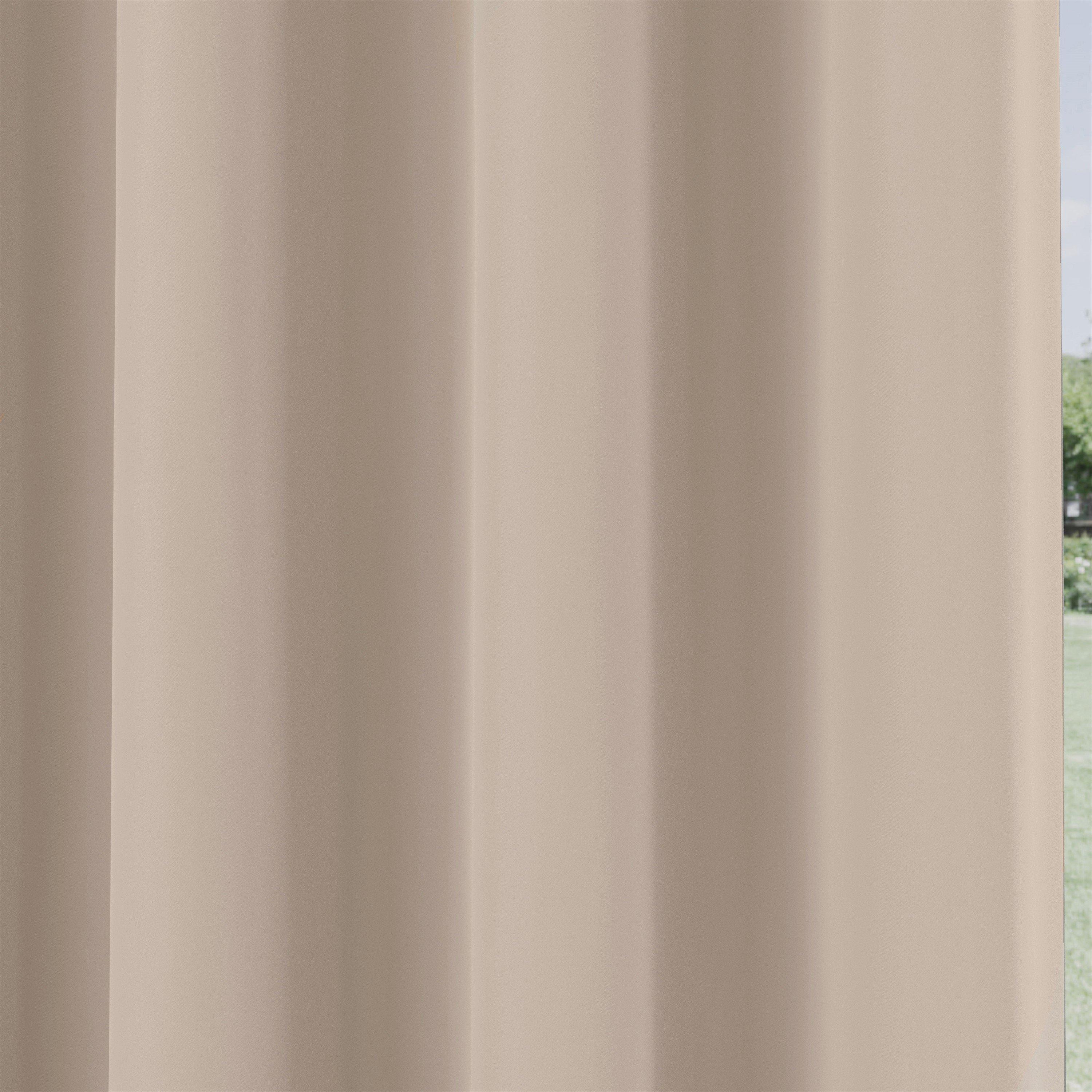 Natural - Enhanced Living - Plain Supersoft Thermal Blockout Door Curtain - 3
